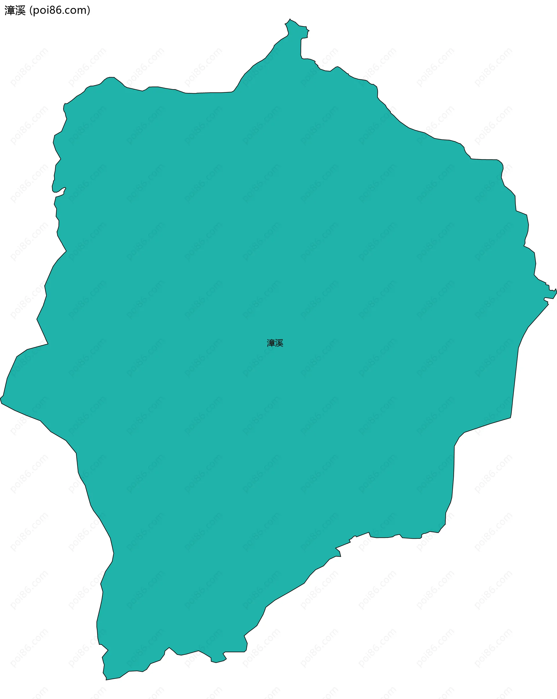 漳溪边界地图