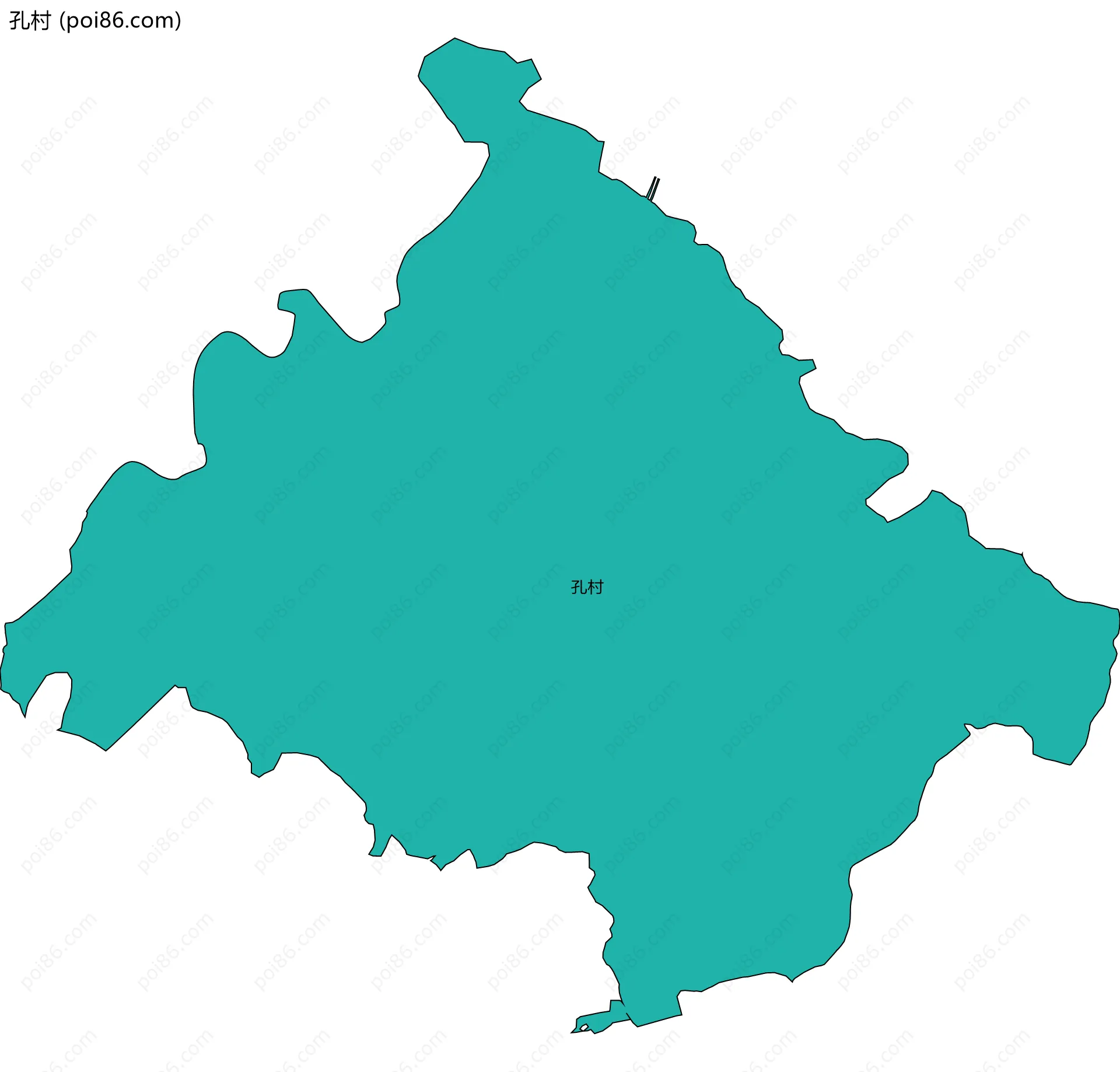 孔村边界地图