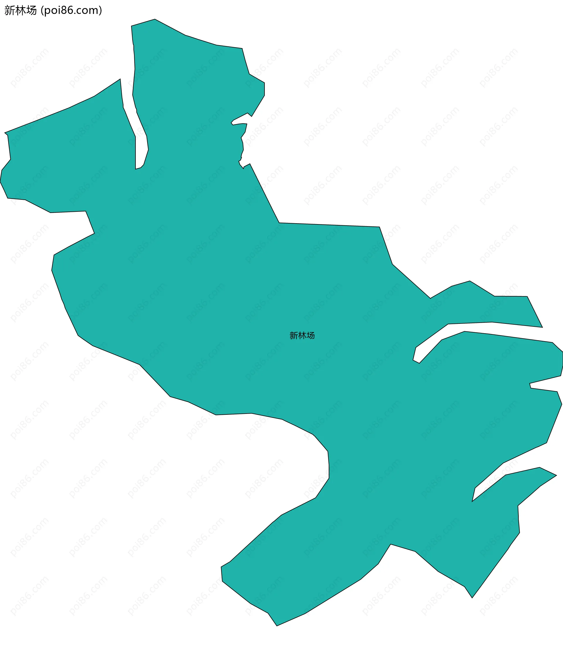 新林场边界地图