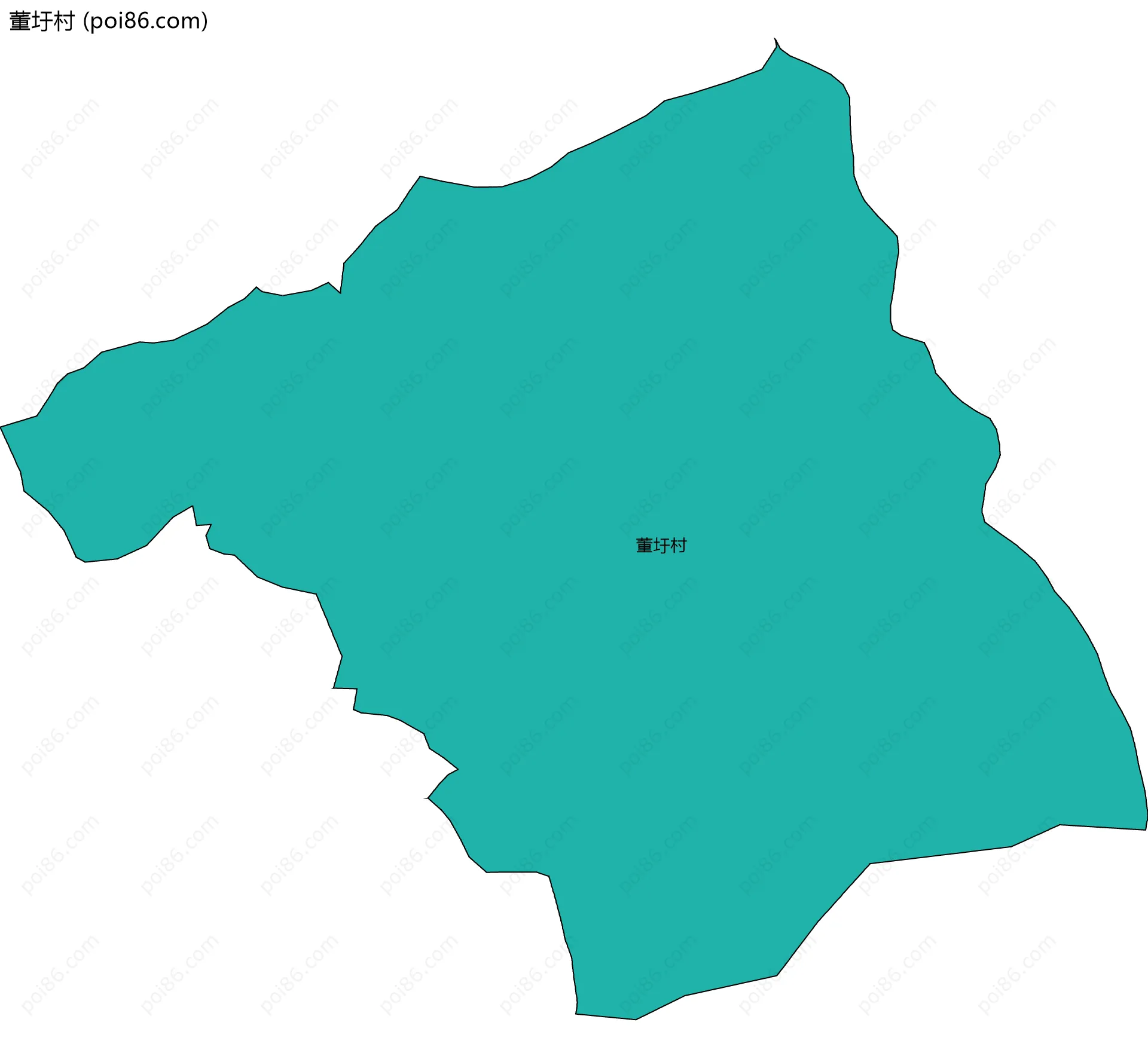董圩村边界地图