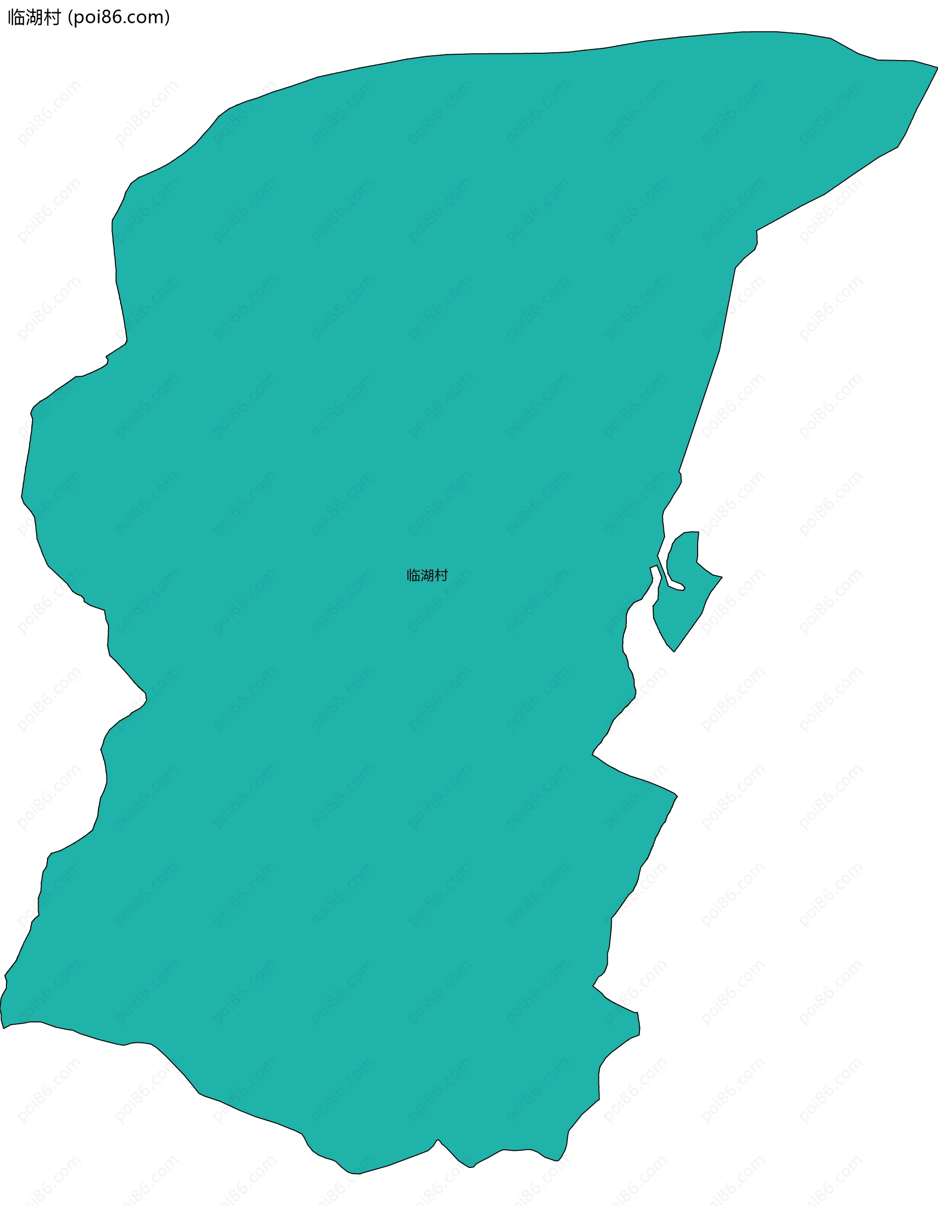 临湖村边界地图