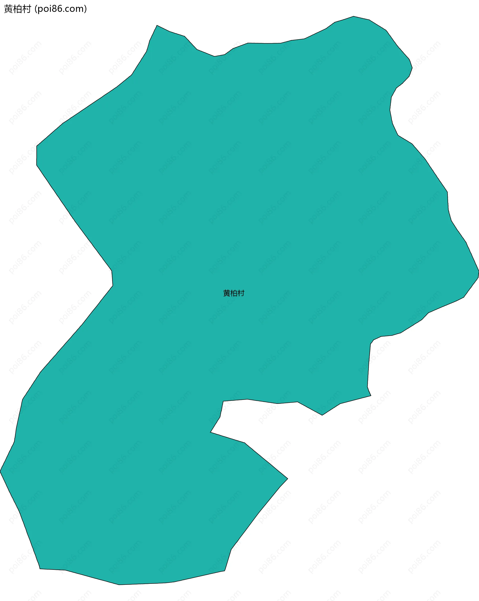 黄柏村边界地图