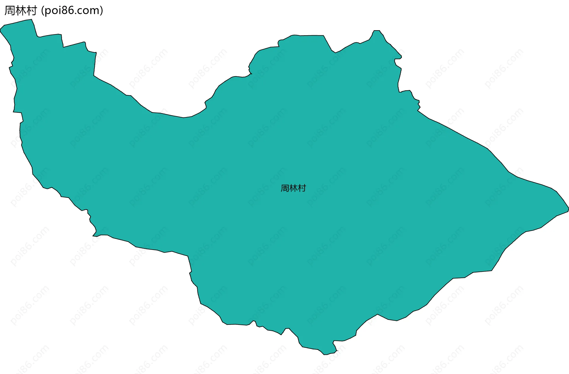 周林村边界地图