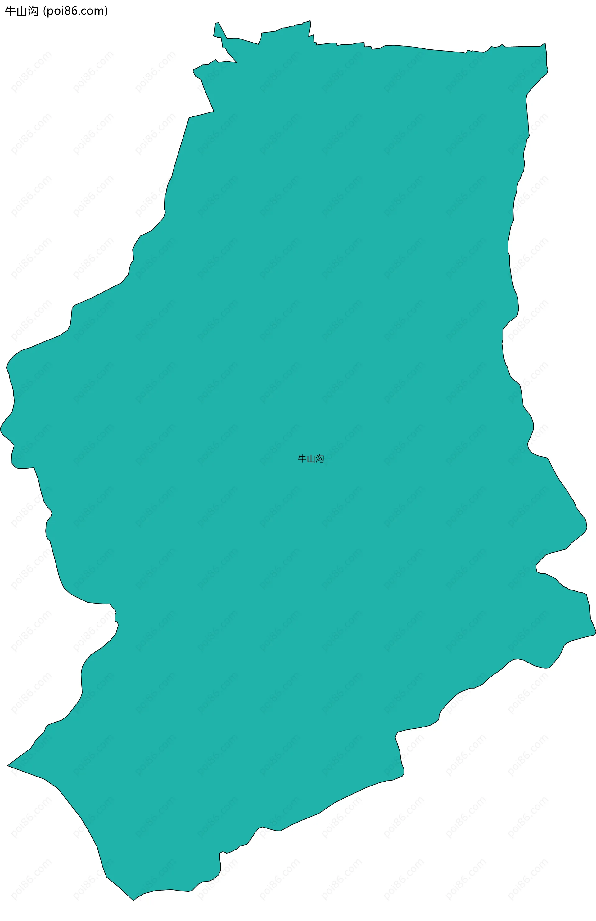 牛山沟边界地图