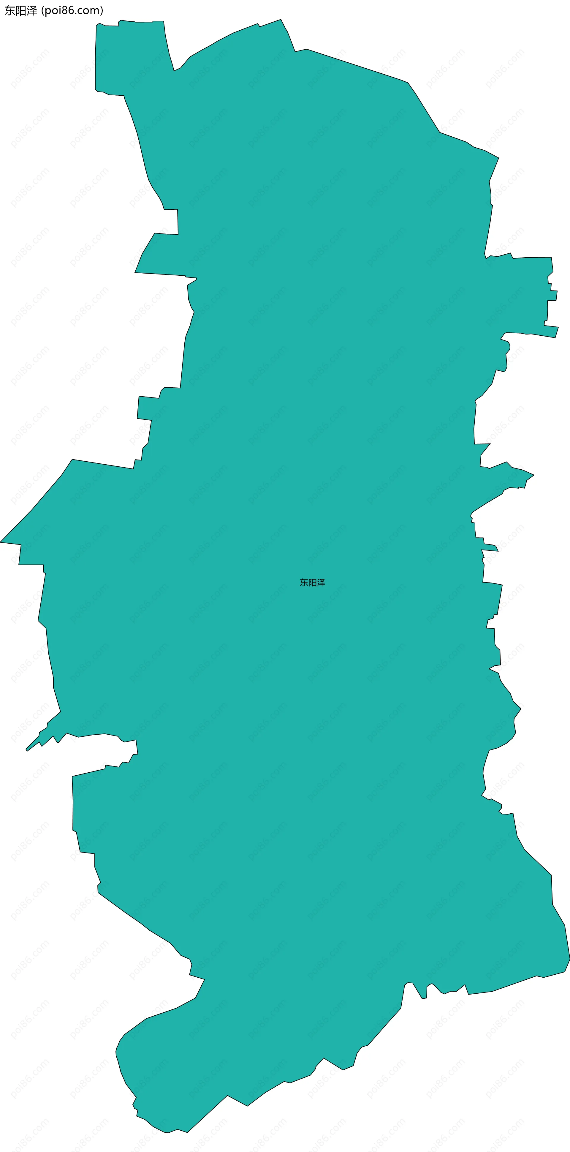 东阳泽边界地图