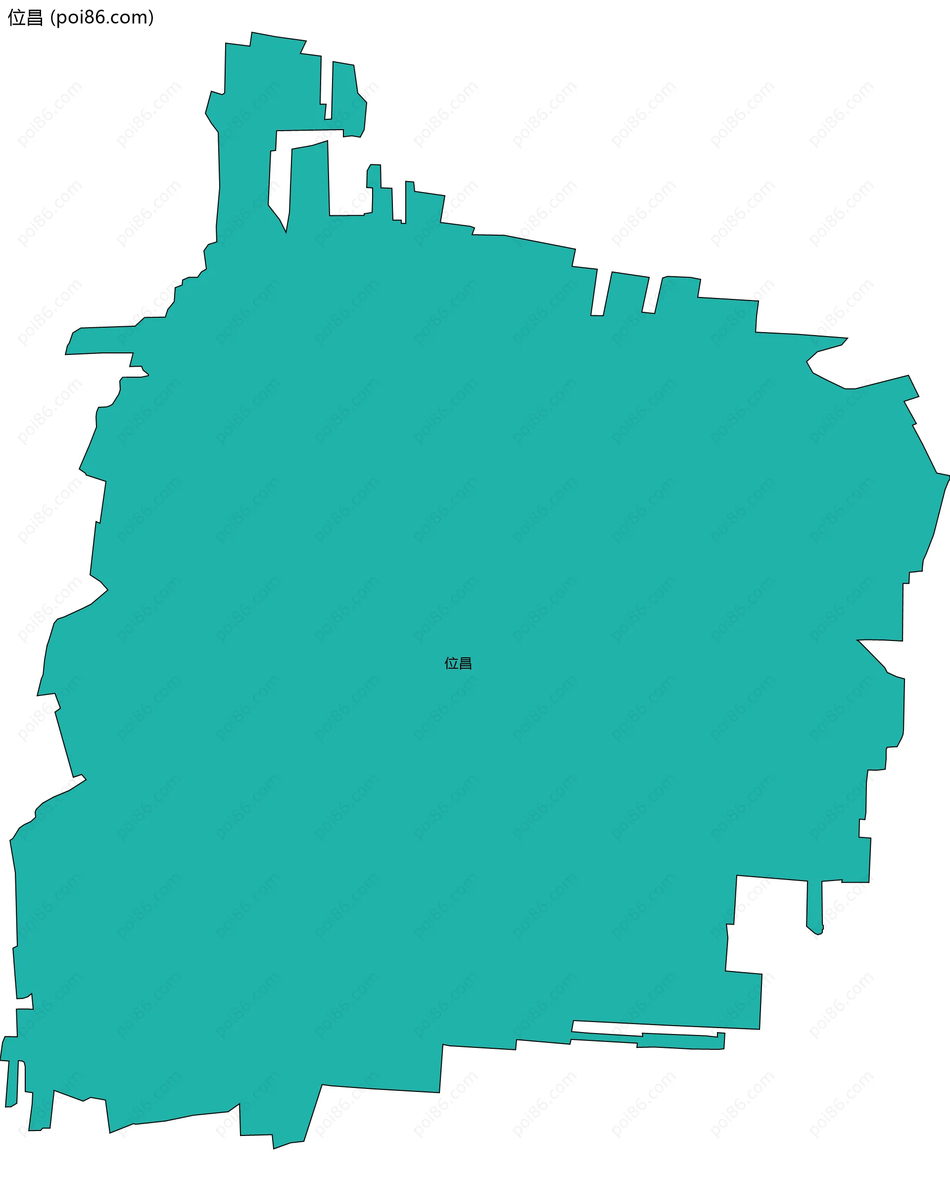 位昌边界地图