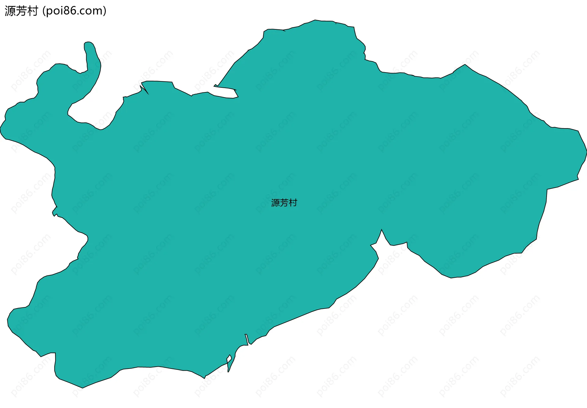 源芳村边界地图