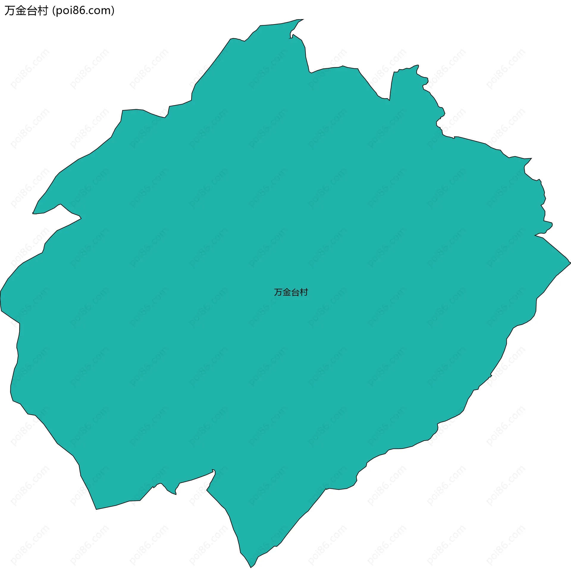 万金台村边界地图