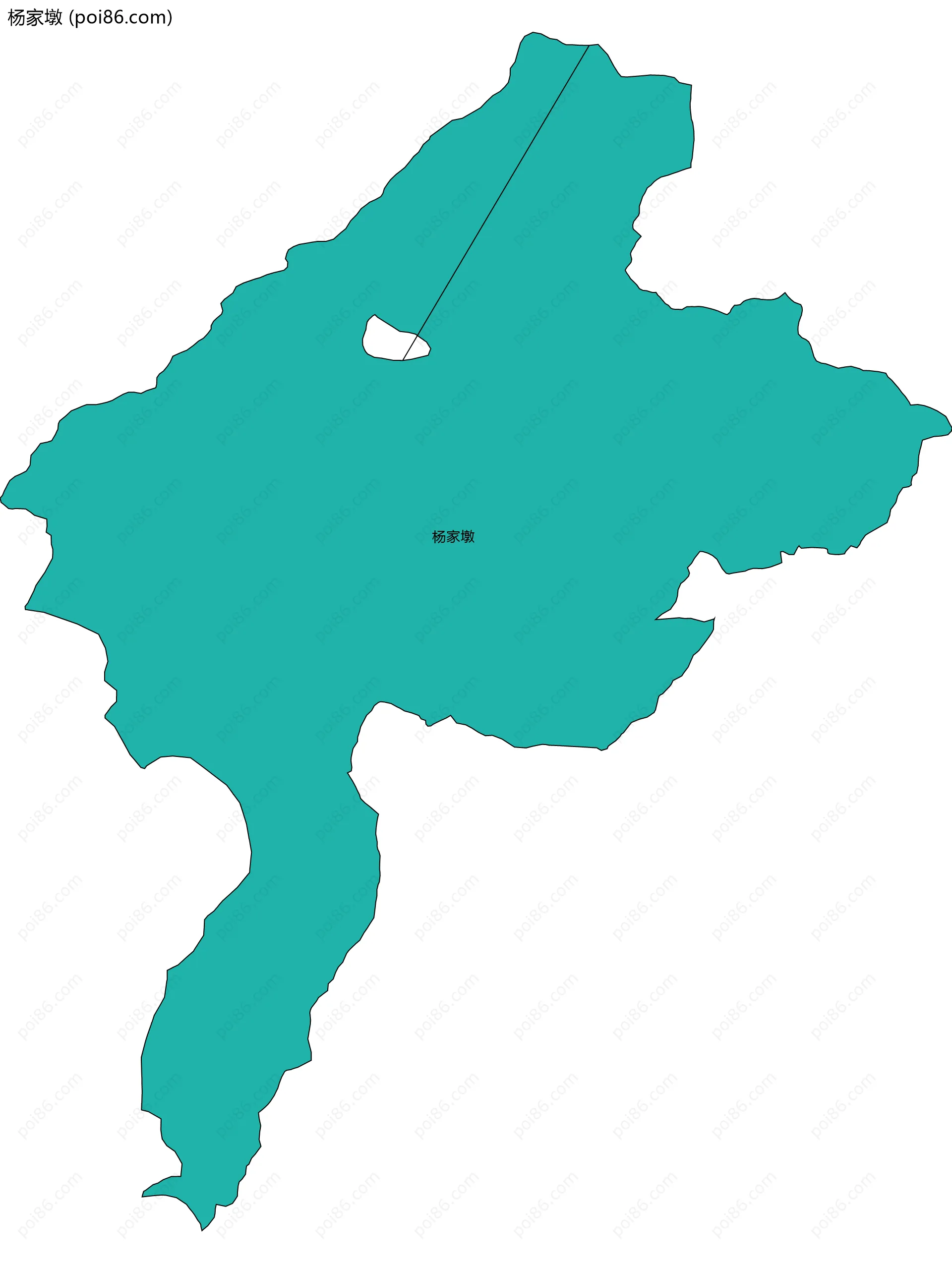 杨家墩边界地图