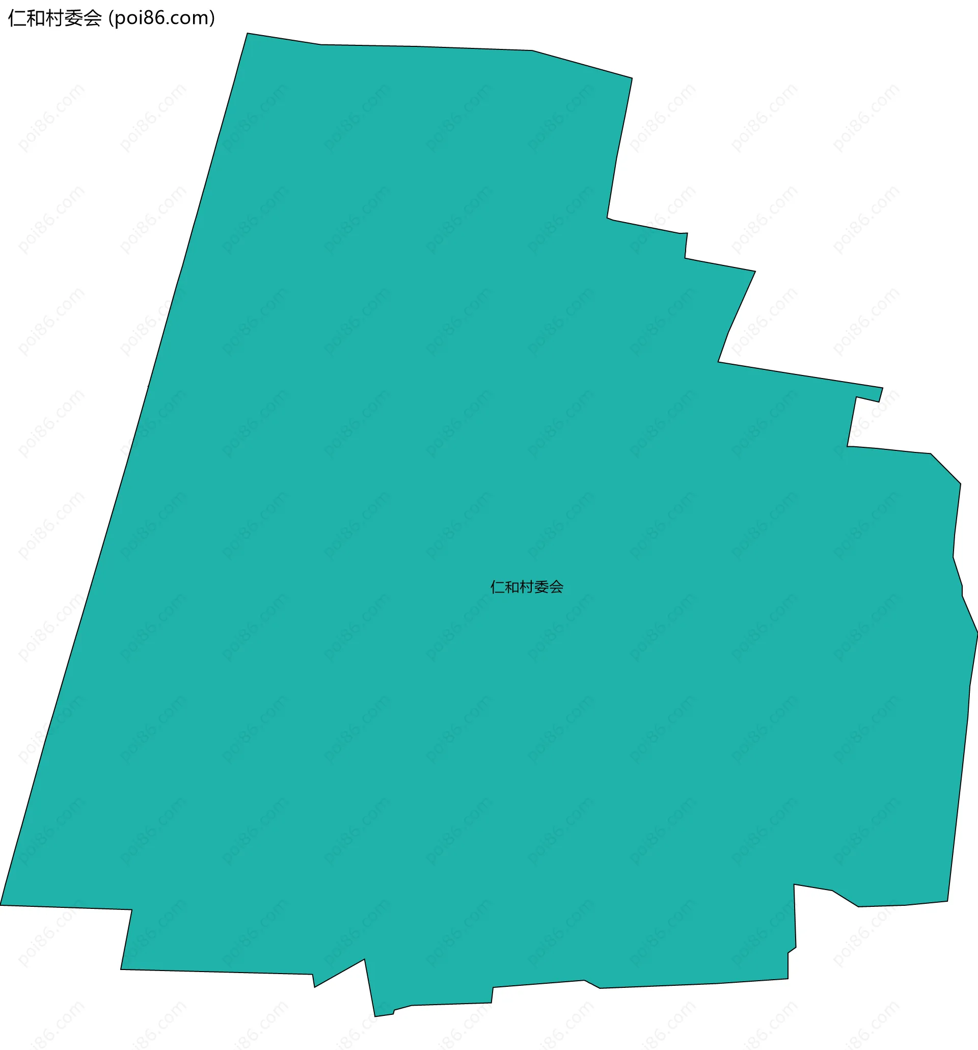 仁和村委会边界地图