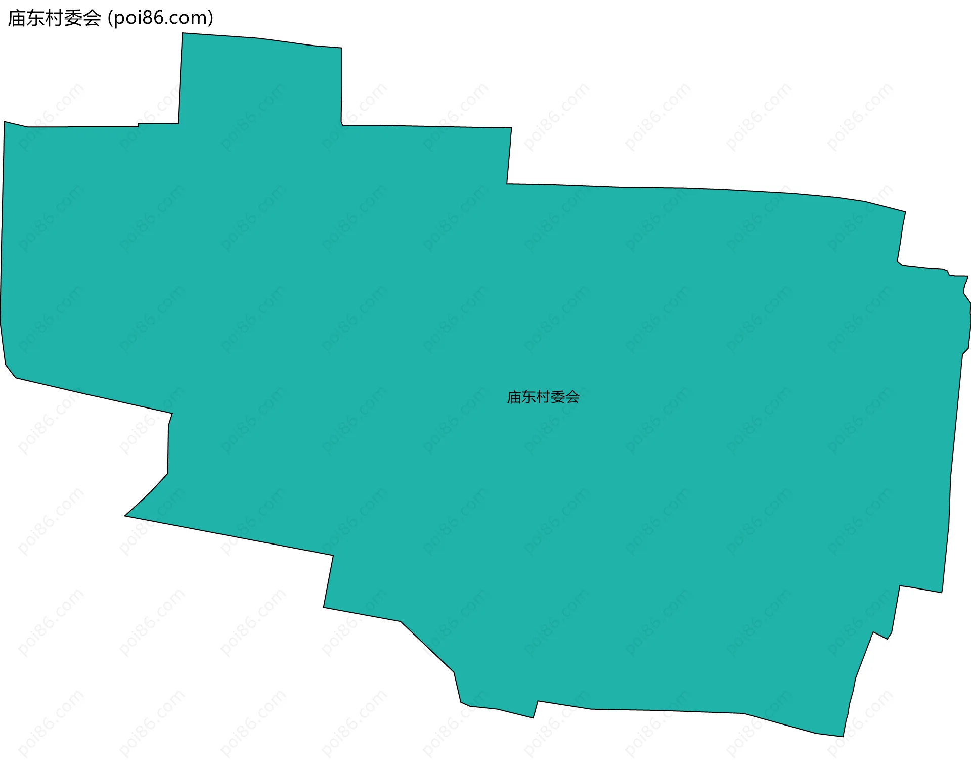 庙东村委会边界地图