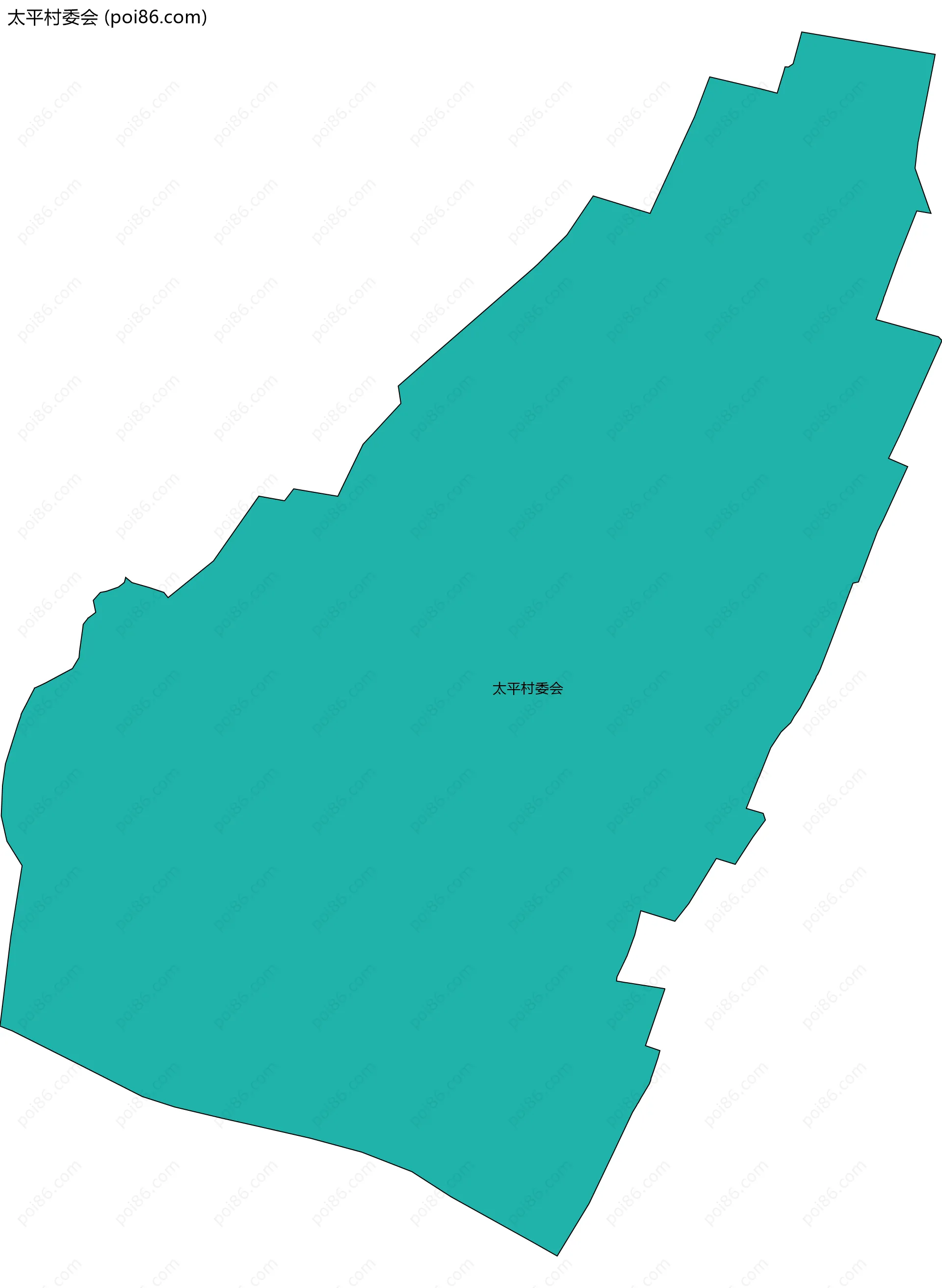 太平村委会边界地图