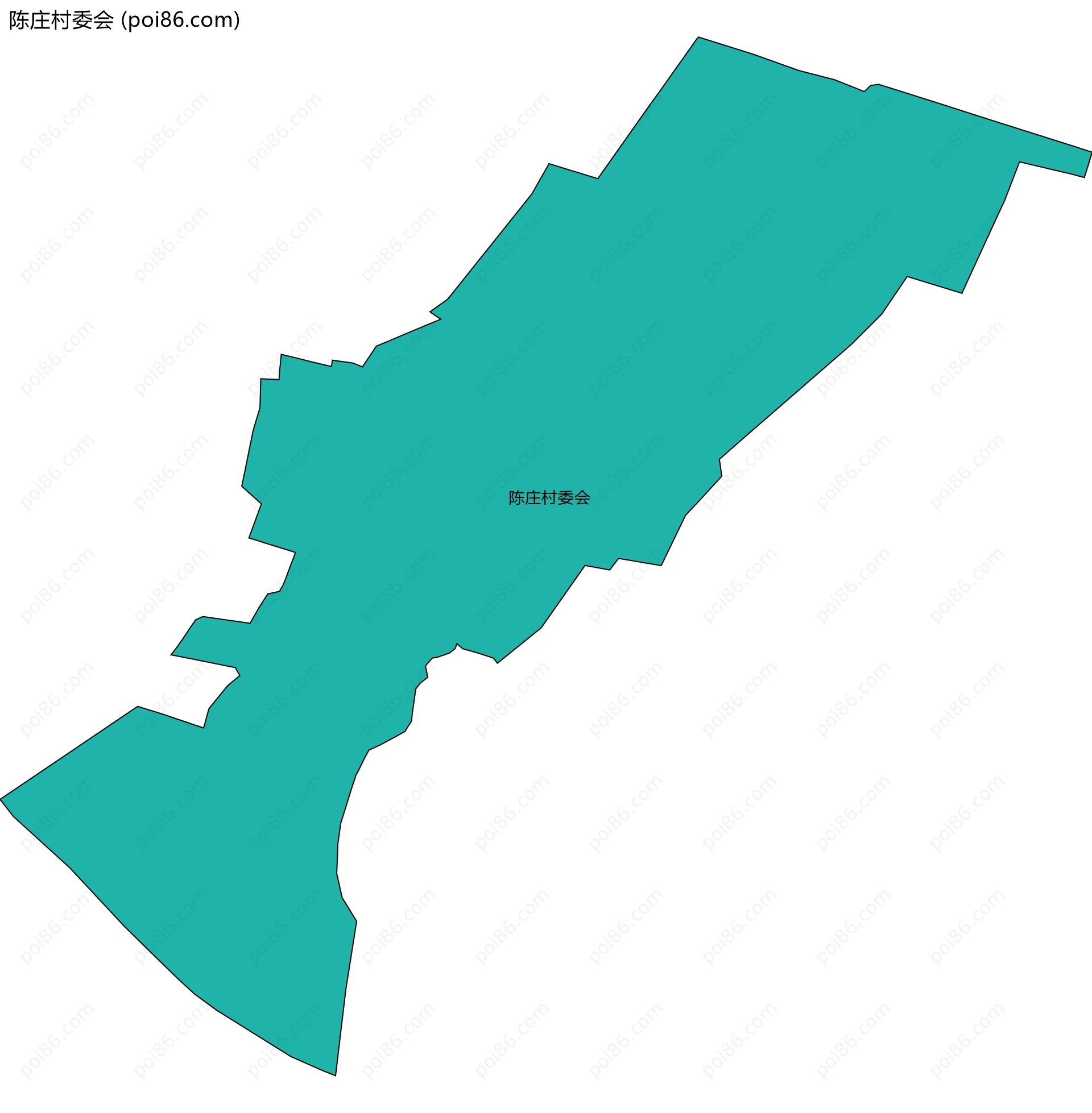 陈庄村委会边界地图