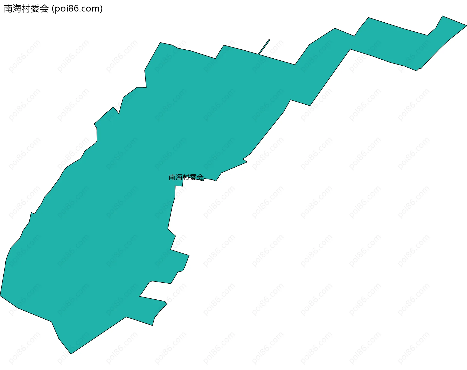 南海村委会边界地图