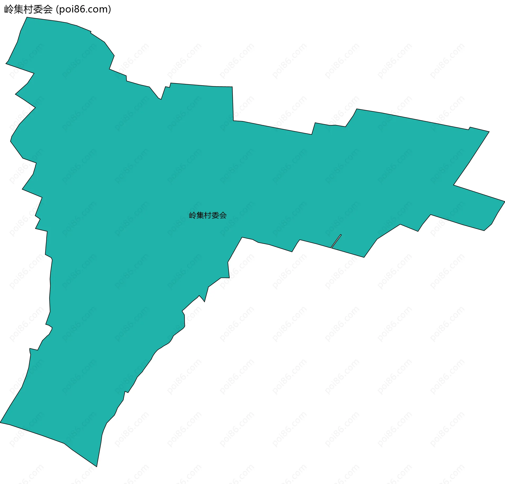 岭集村委会边界地图