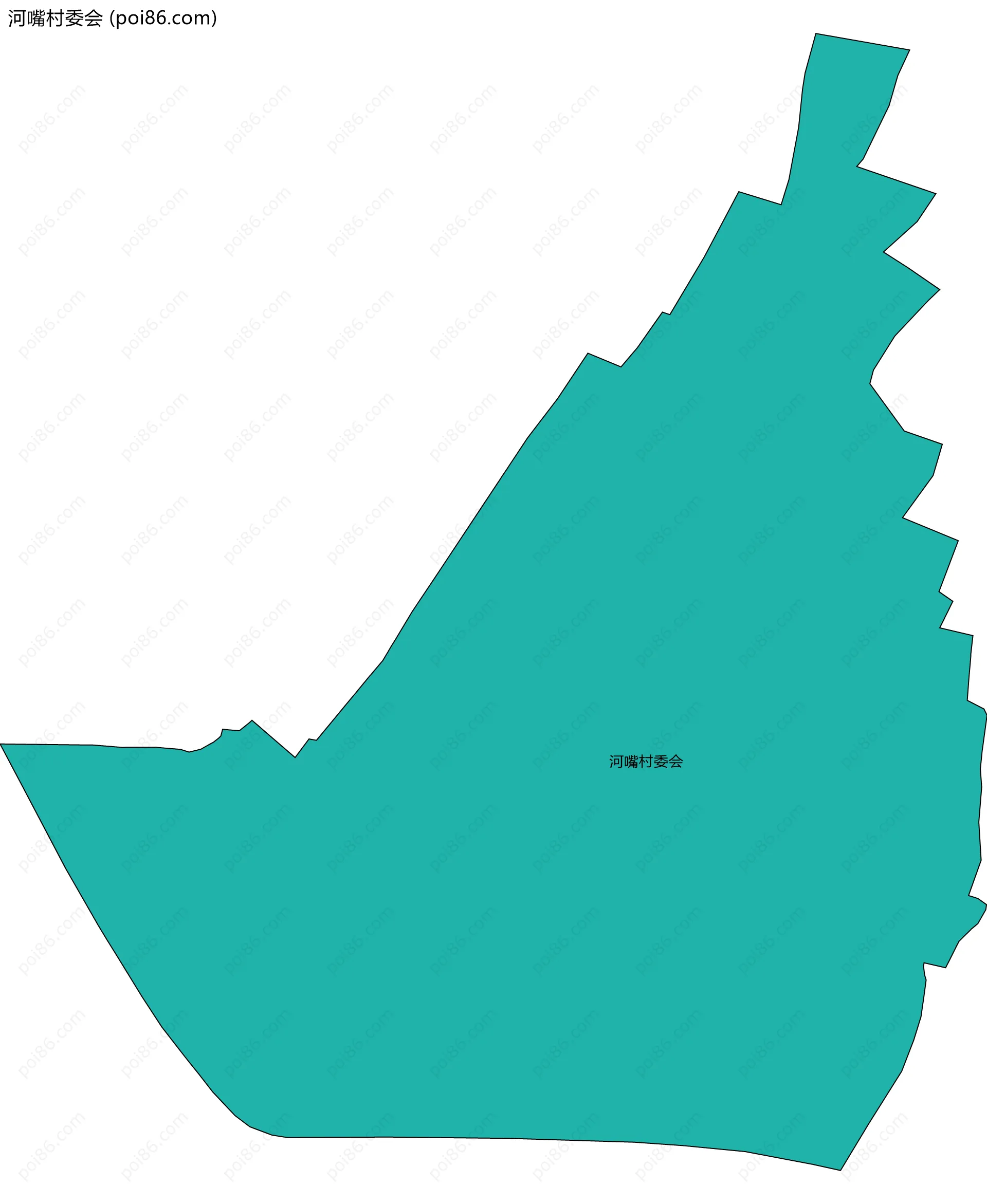 河嘴村委会边界地图