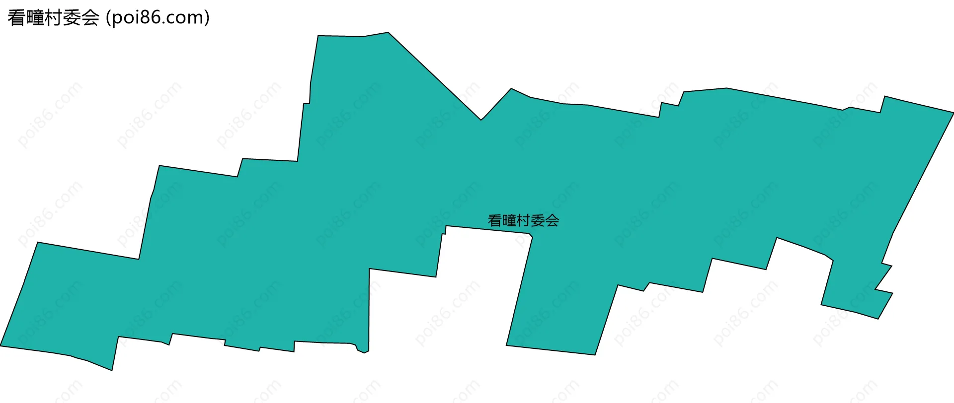 看疃村委会边界地图