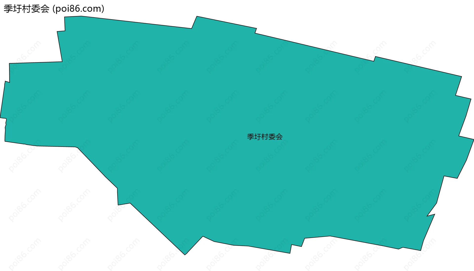 季圩村委会边界地图