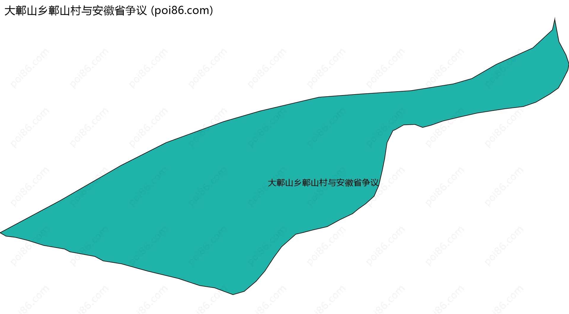 大鄣山乡鄣山村与安徽省争议边界地图