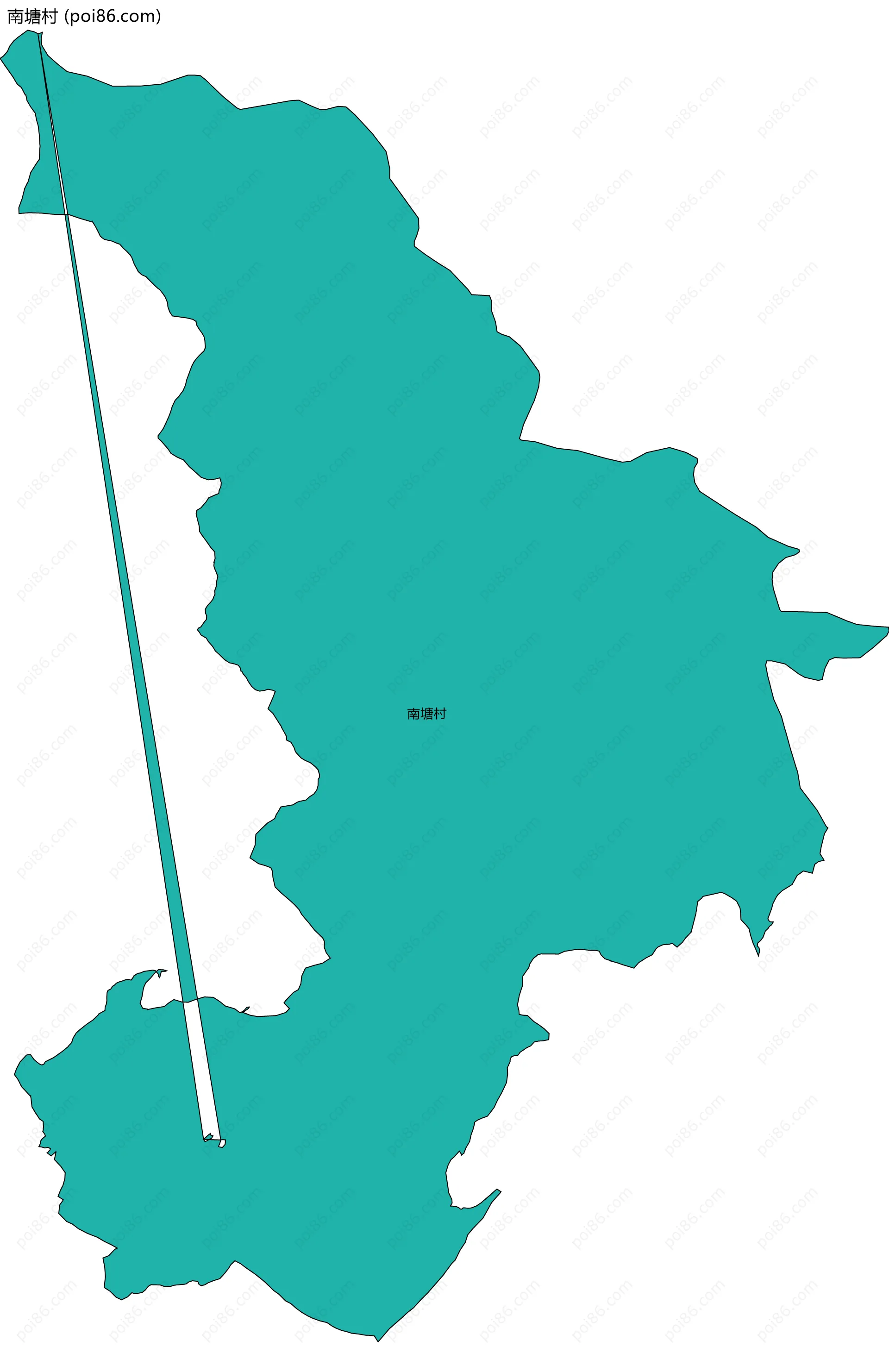 南塘村边界地图