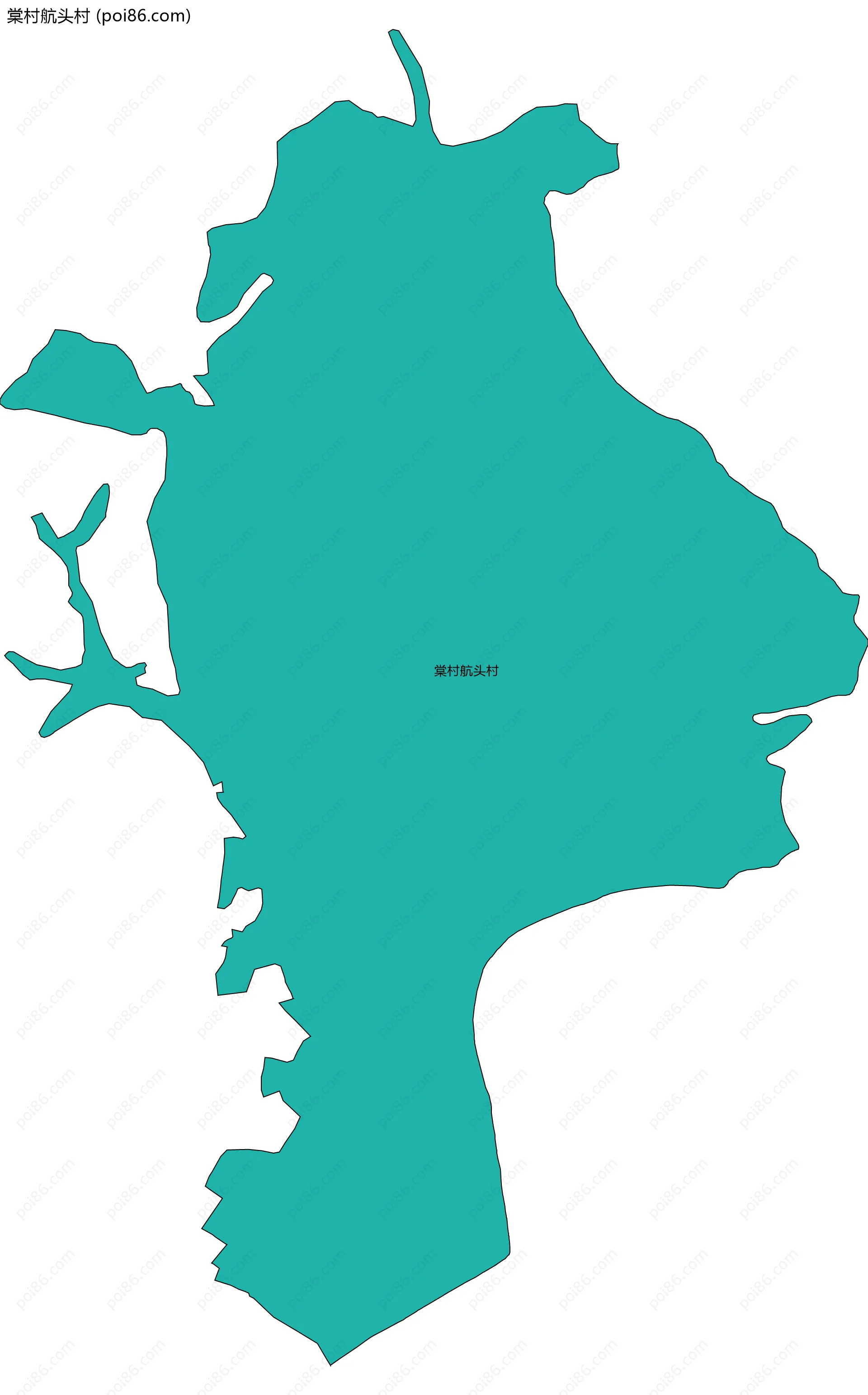 棠村航头村边界地图