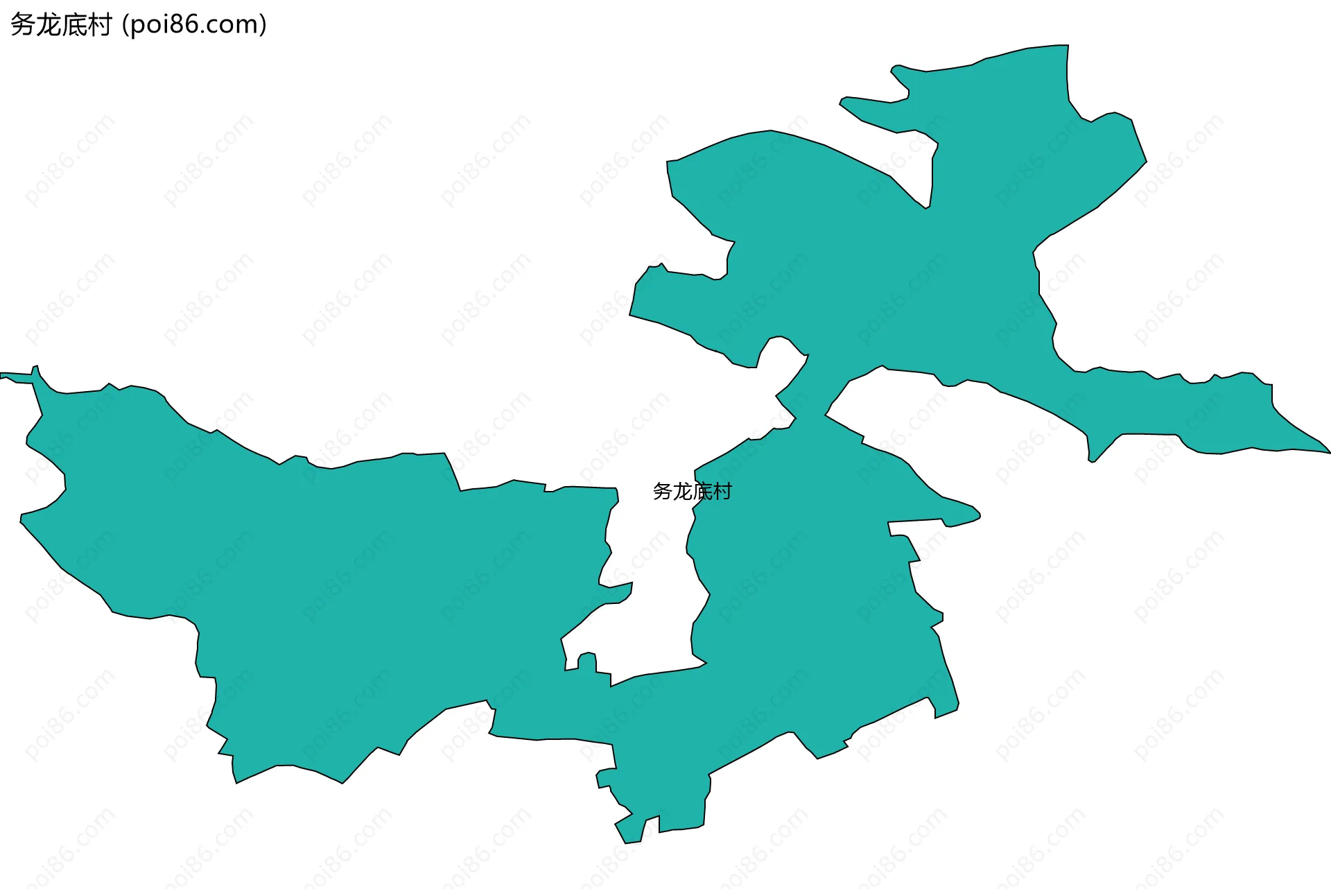 务龙底村边界地图