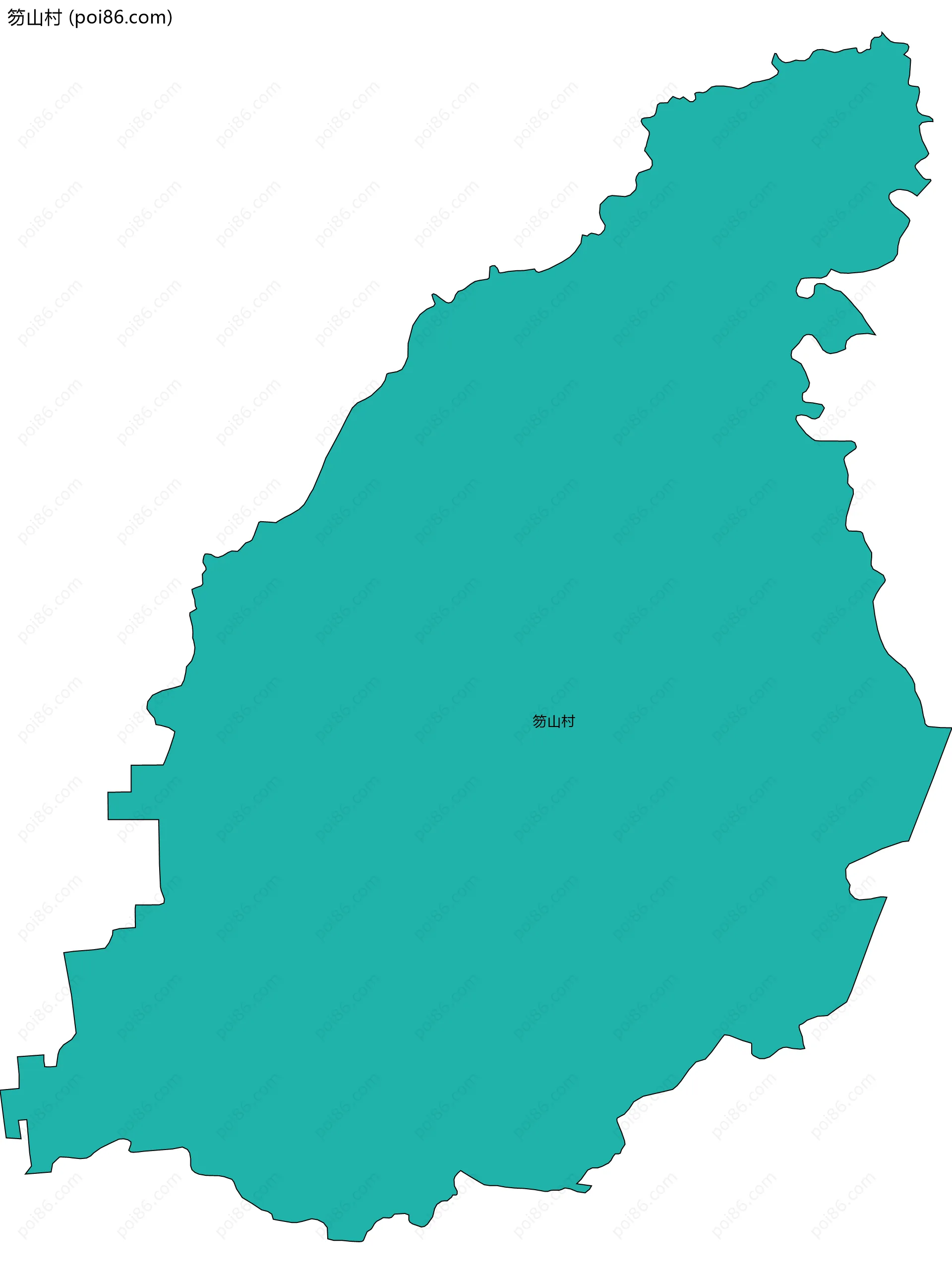 笏山村边界地图