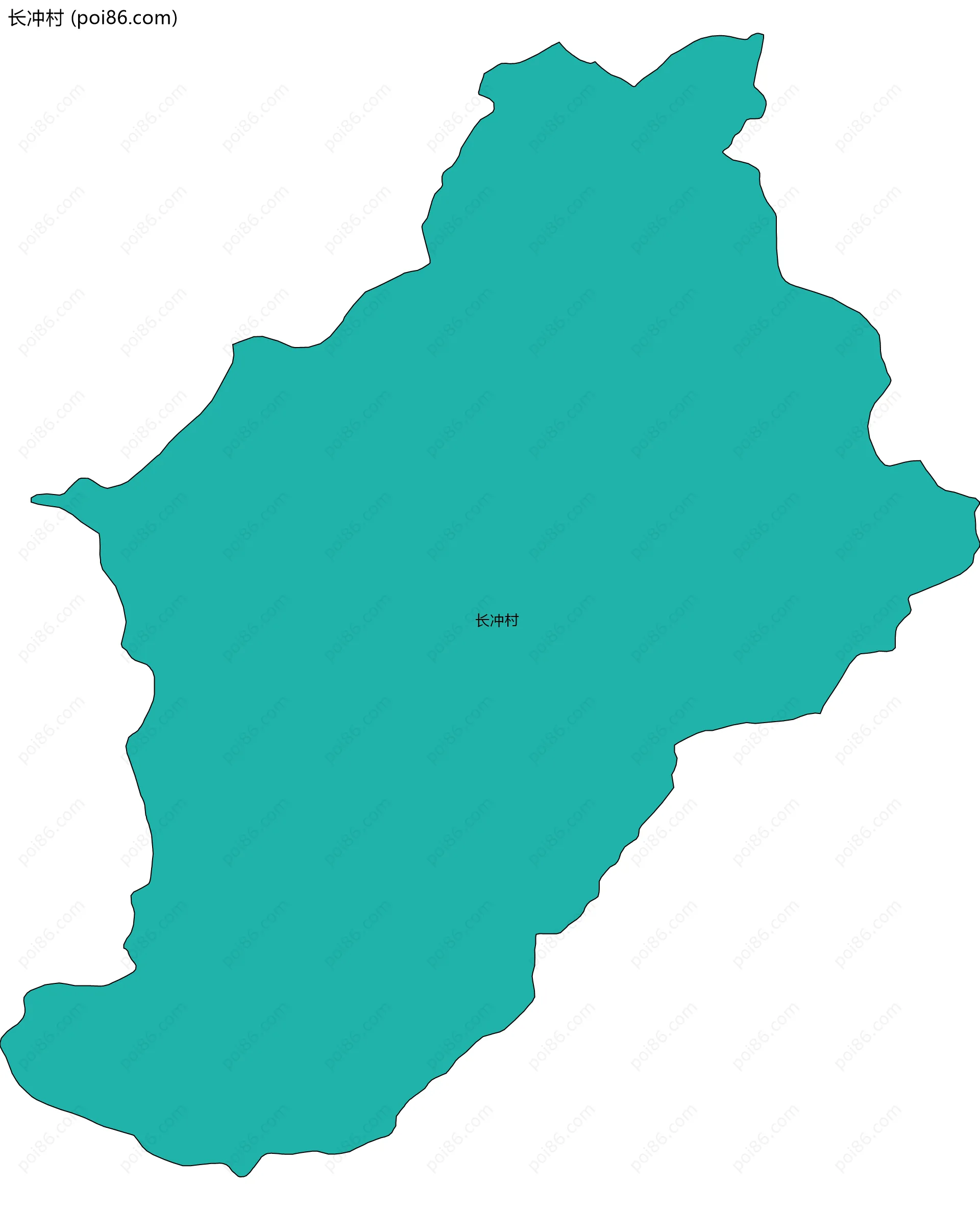 长冲村边界地图