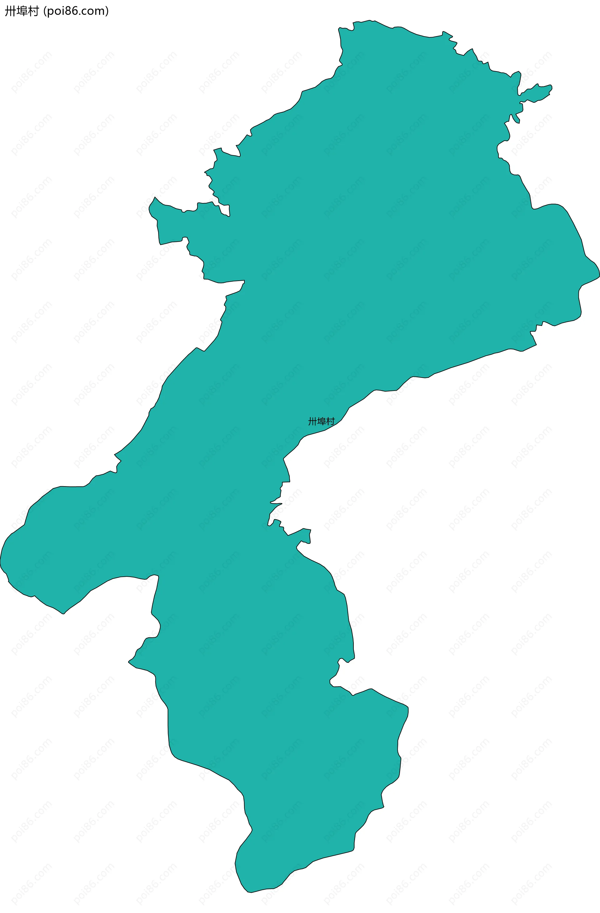 卅埠村边界地图
