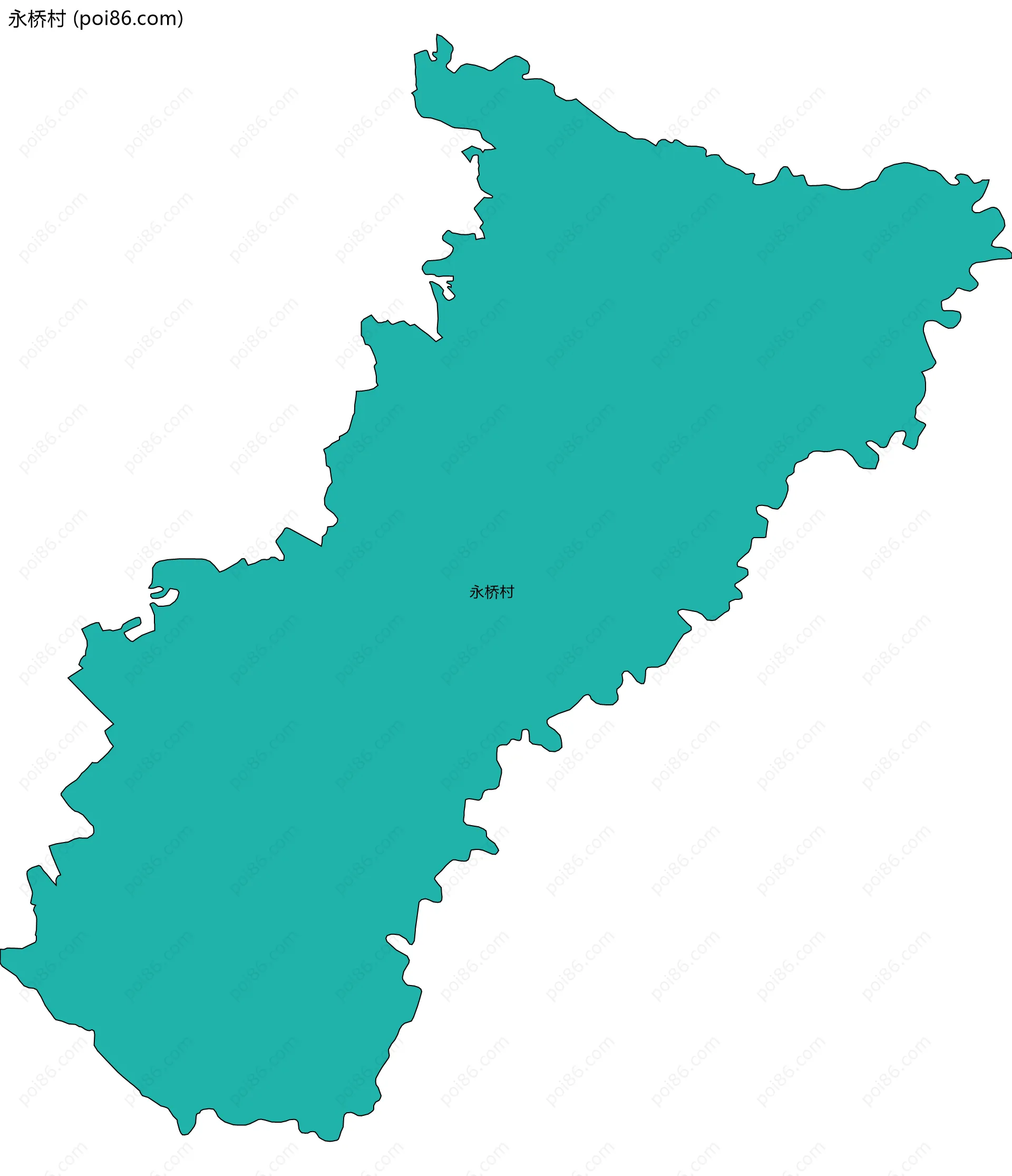 永桥村边界地图