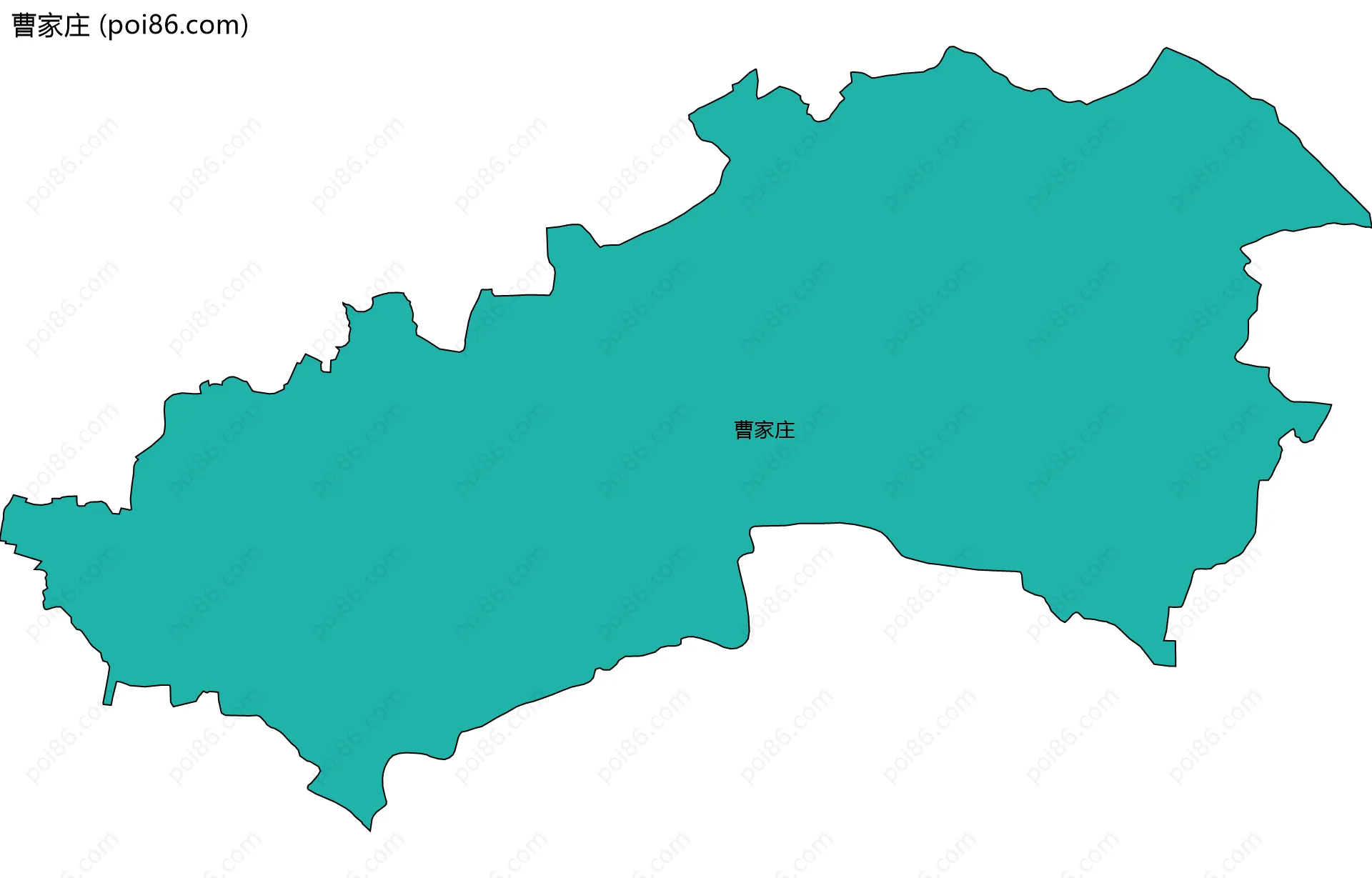 曹家庄边界地图