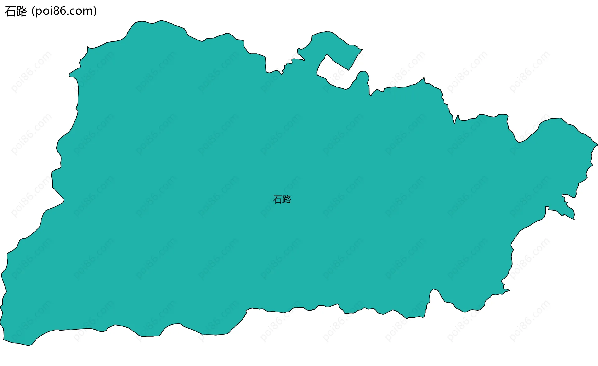 石路边界地图