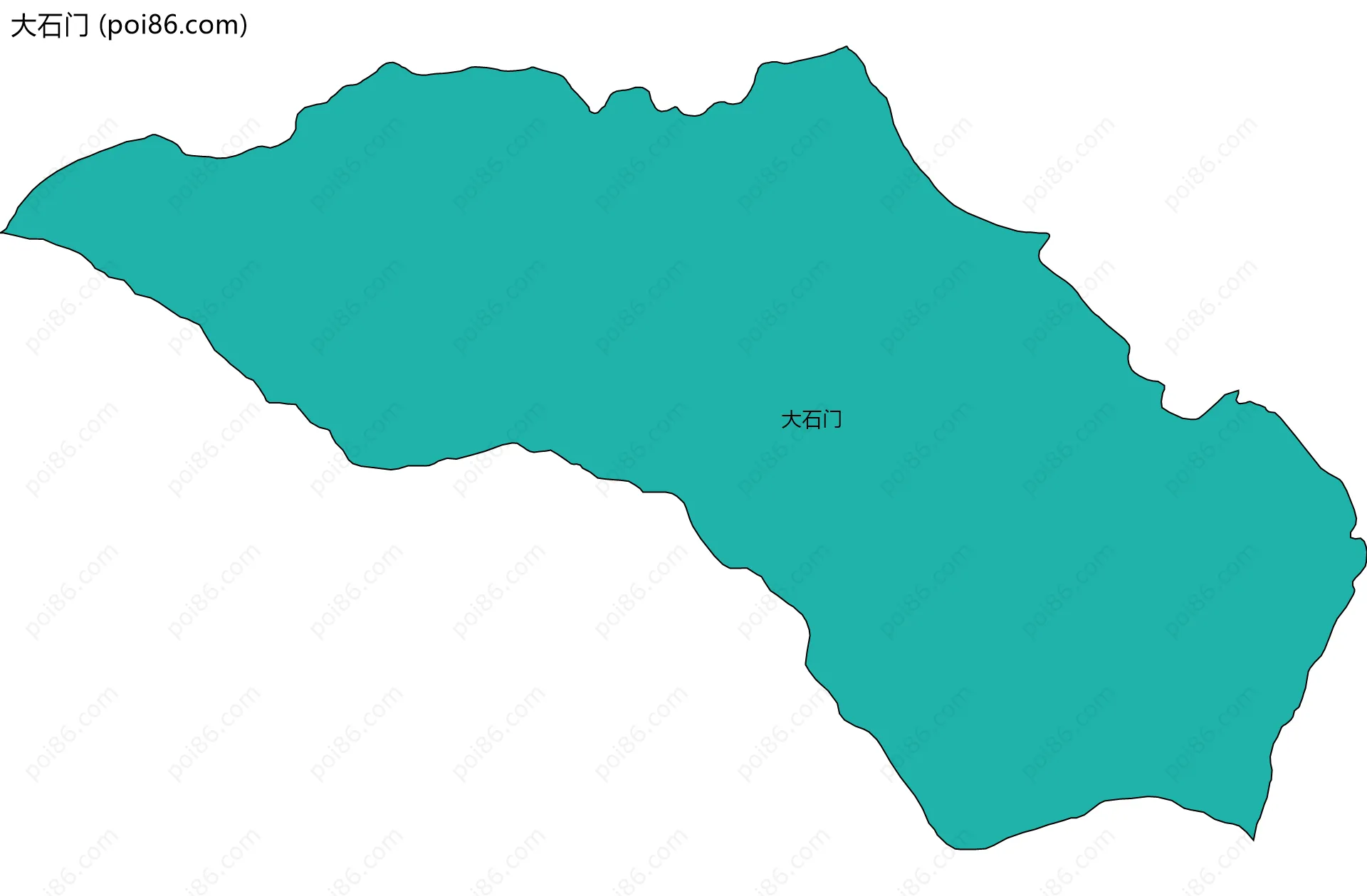 大石门边界地图
