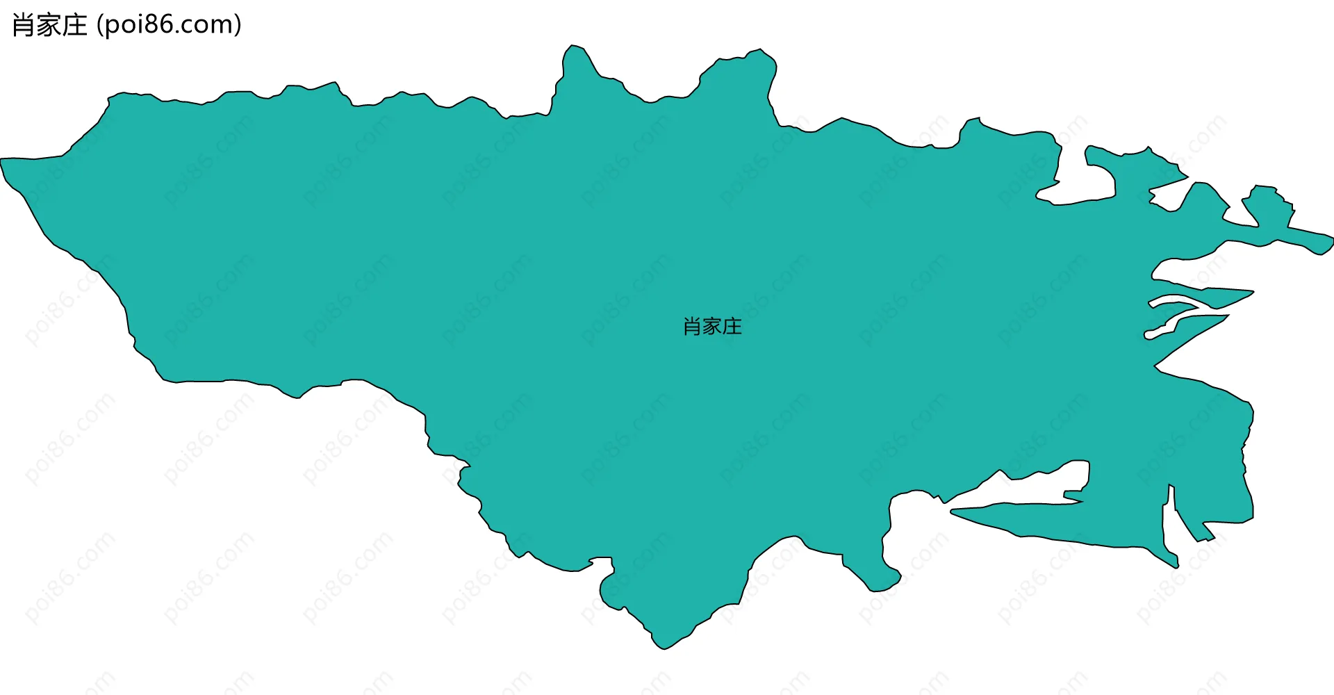 肖家庄边界地图