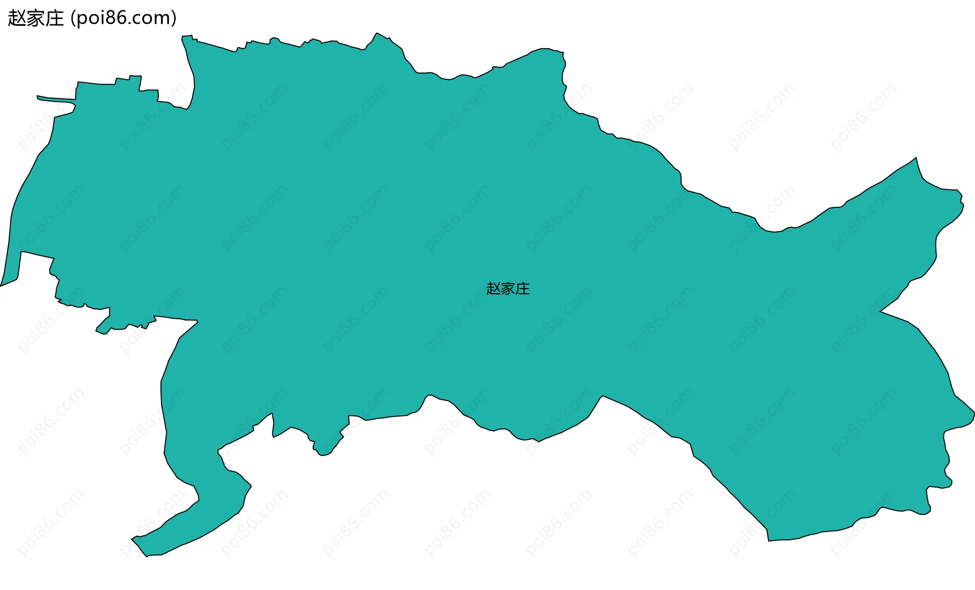 赵家庄边界地图