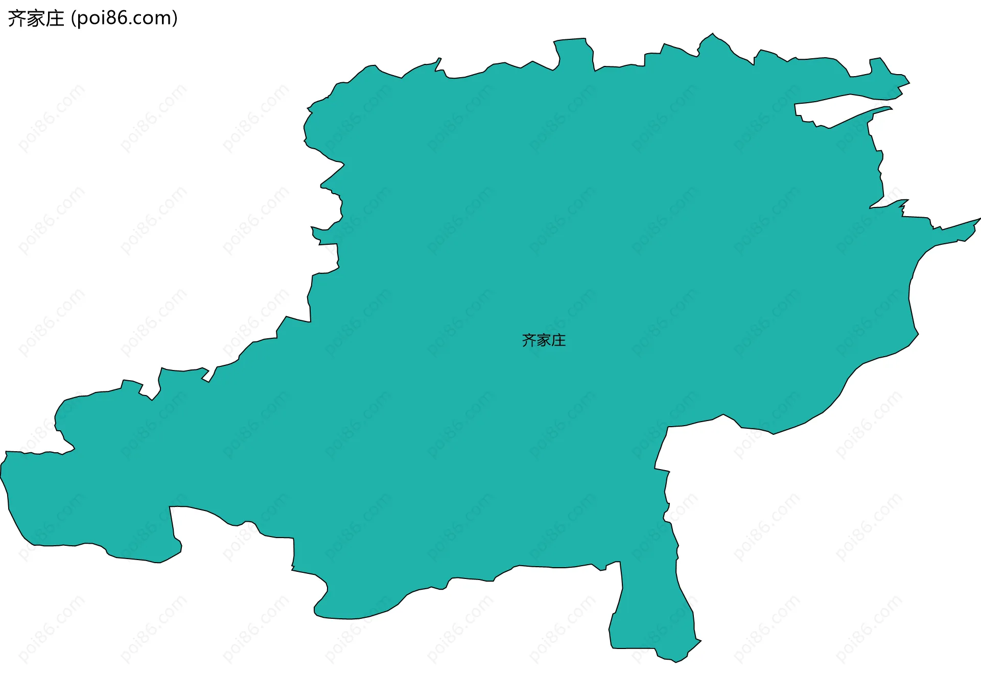 齐家庄边界地图
