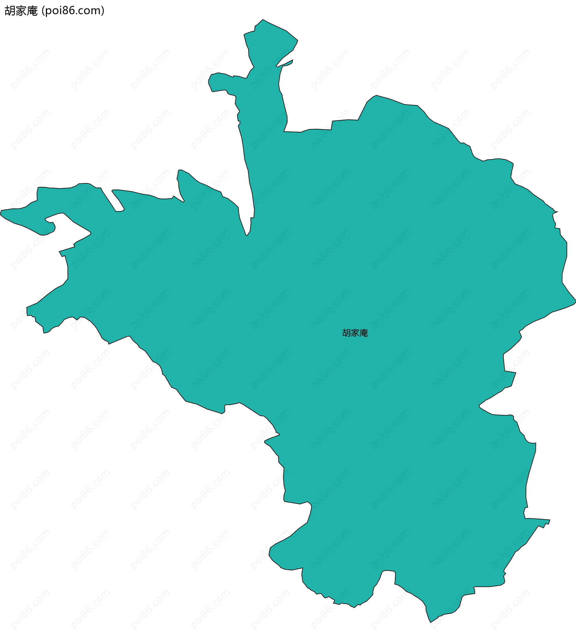 胡家庵边界地图