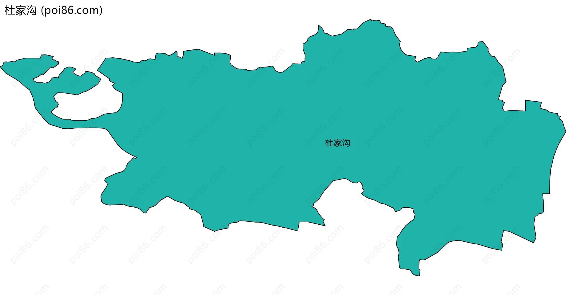 杜家沟边界地图