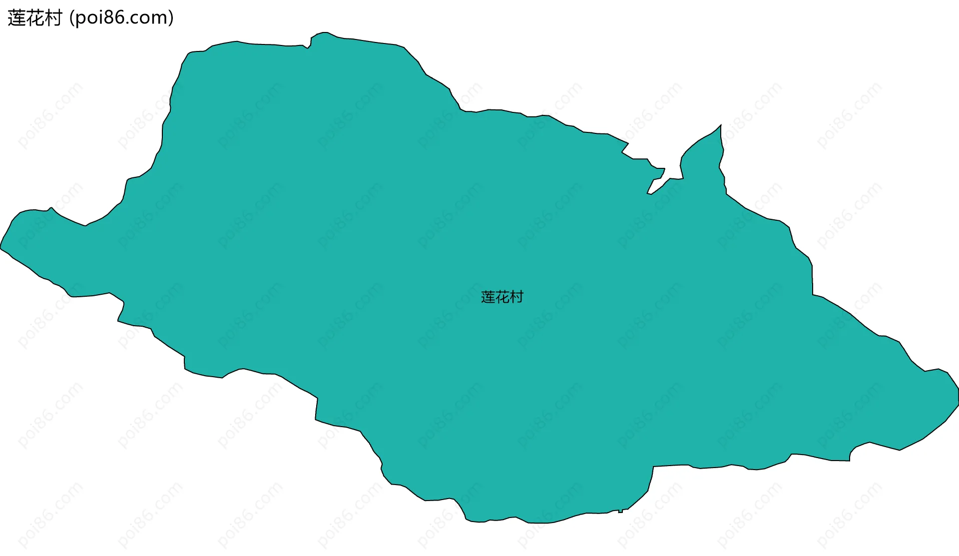 莲花村边界地图