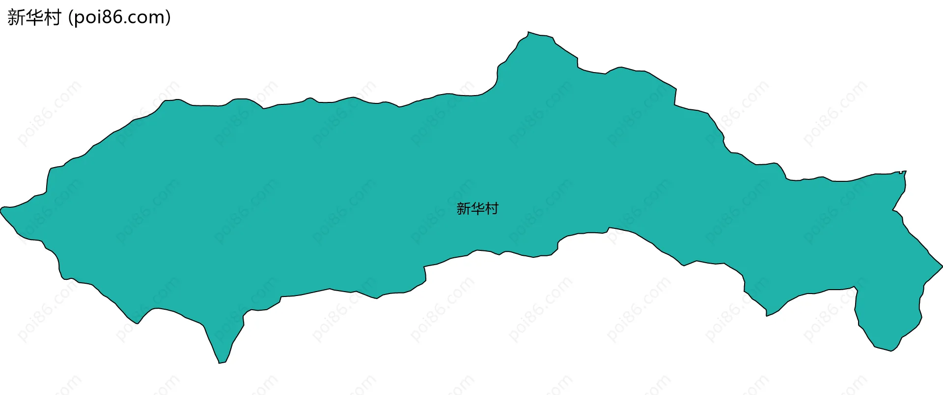 新华村边界地图