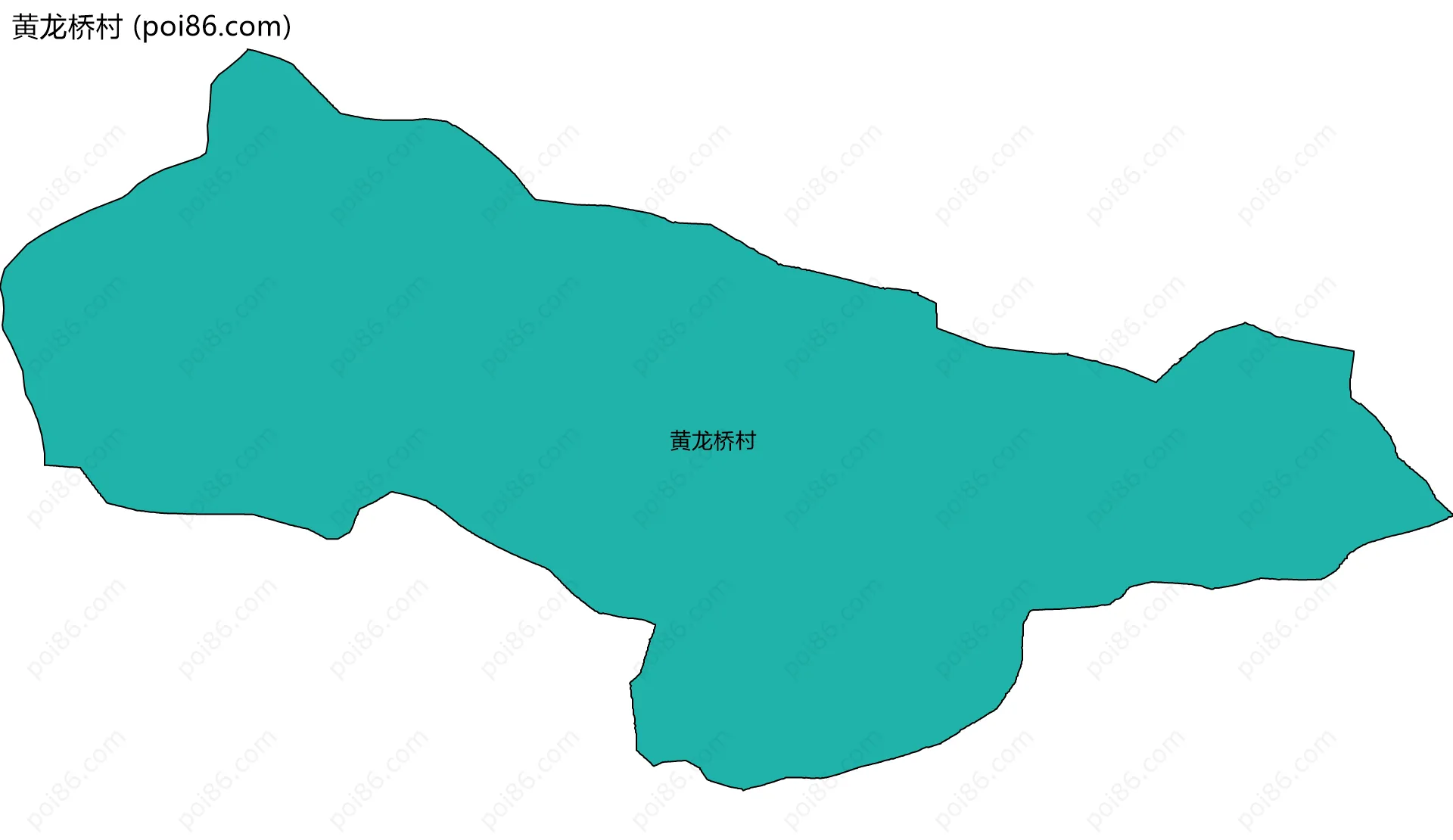 黄龙桥村边界地图