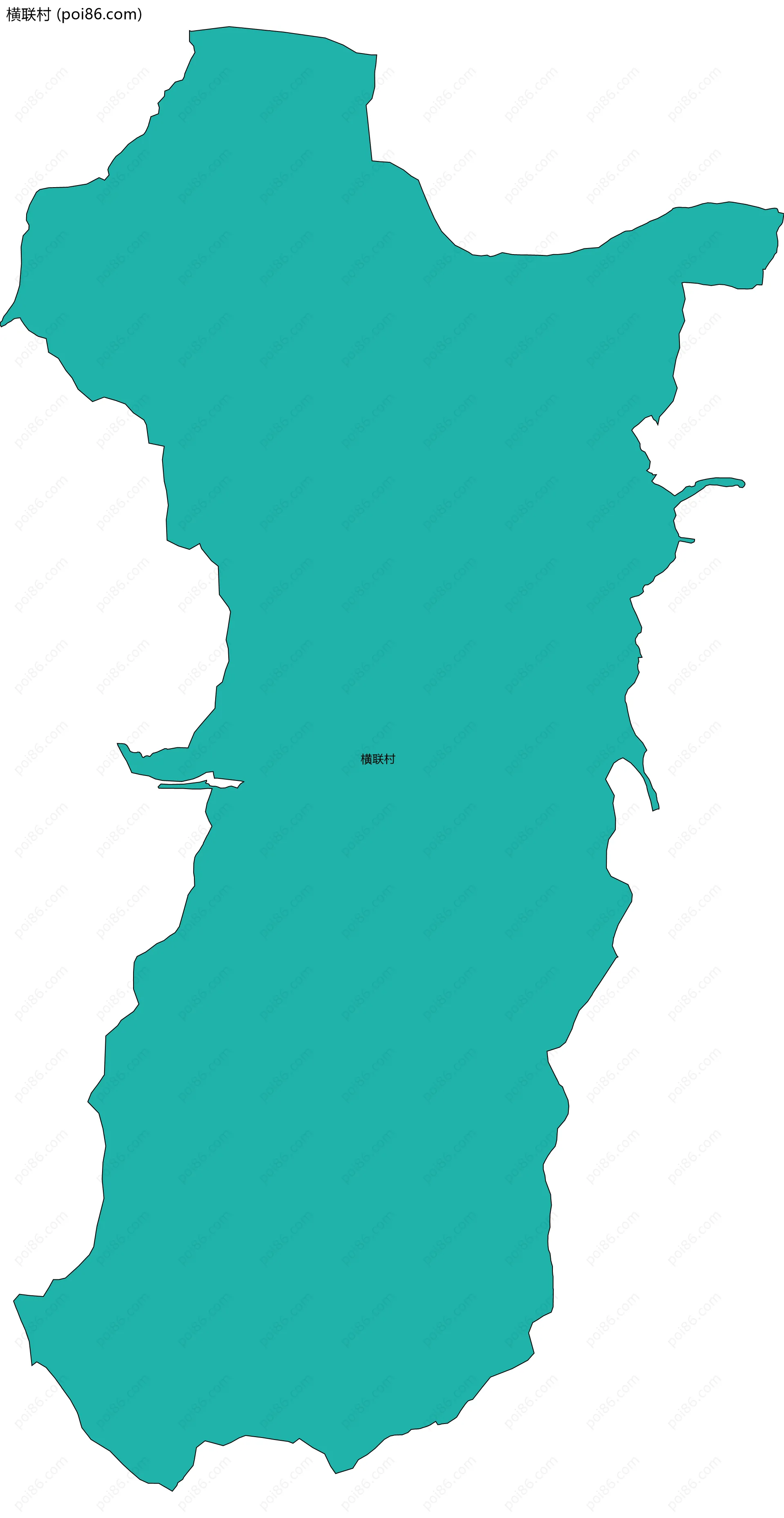 横联村边界地图