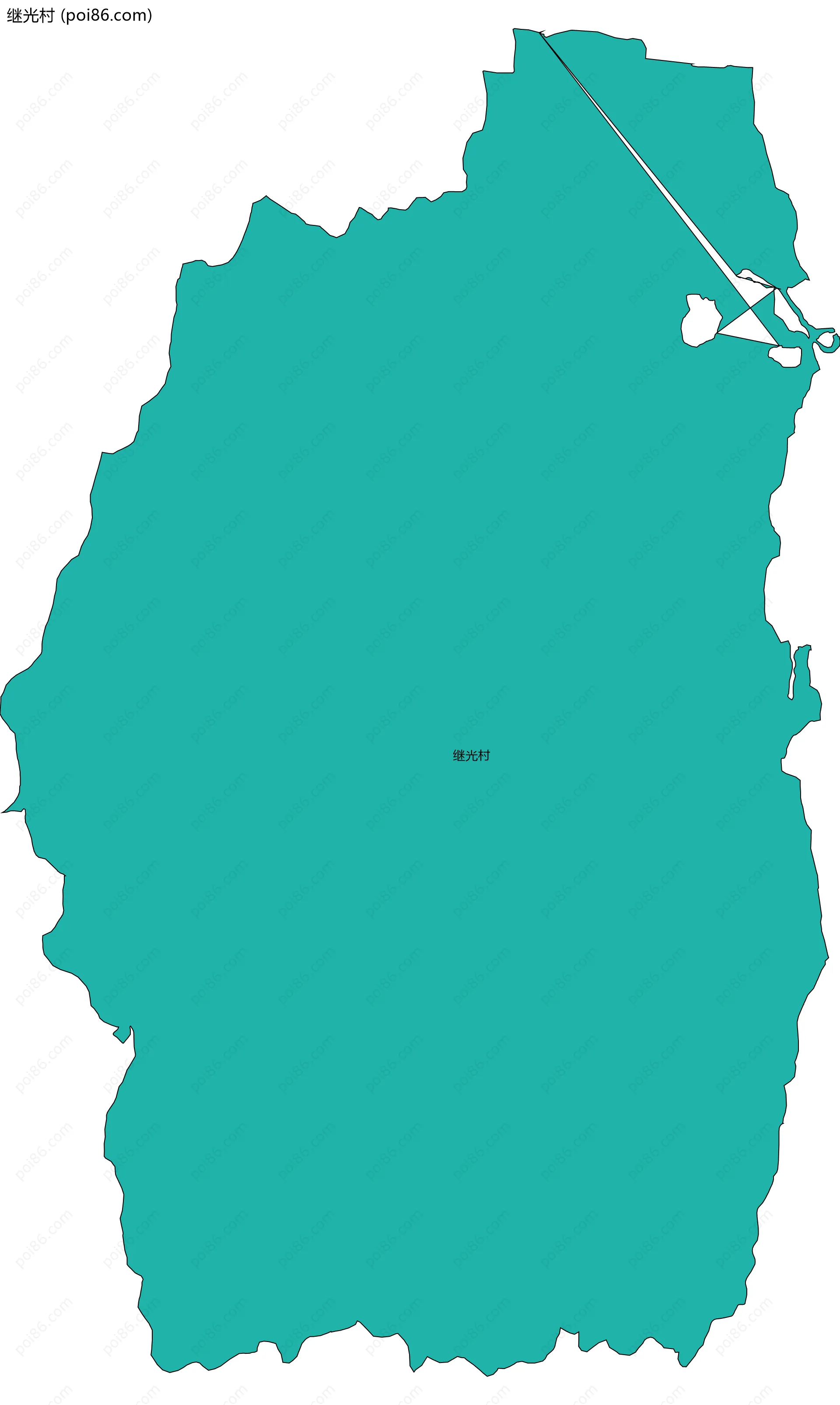 继光村边界地图