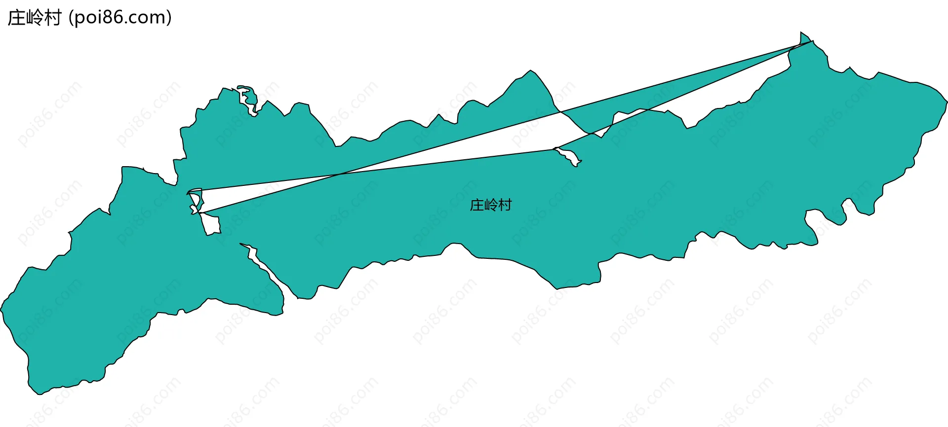庄岭村边界地图
