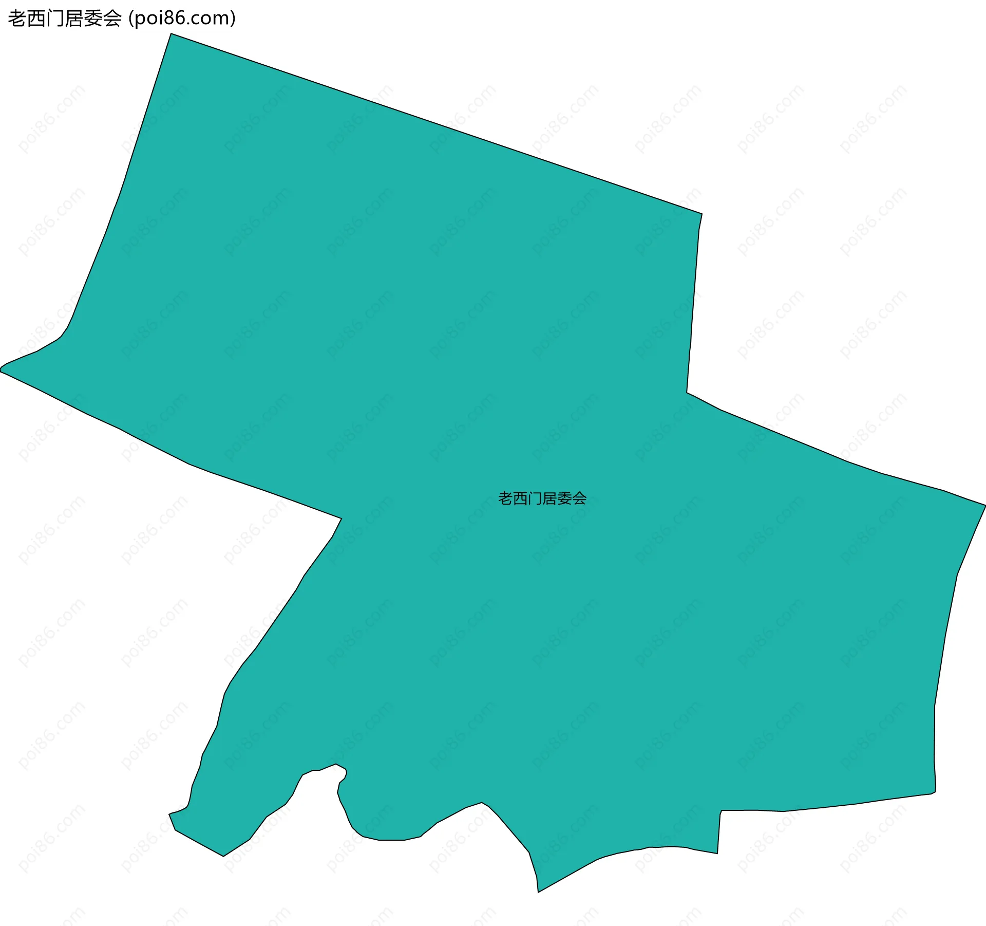 老西门居委会边界地图