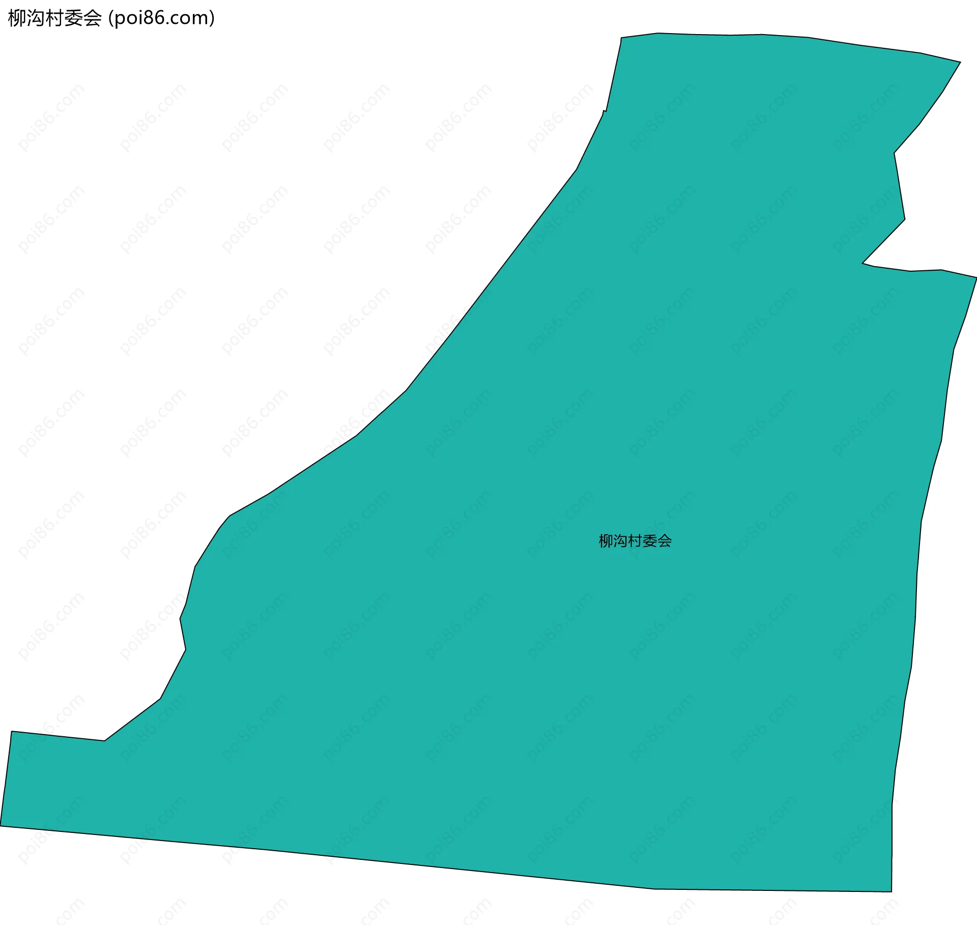 柳沟村委会边界地图