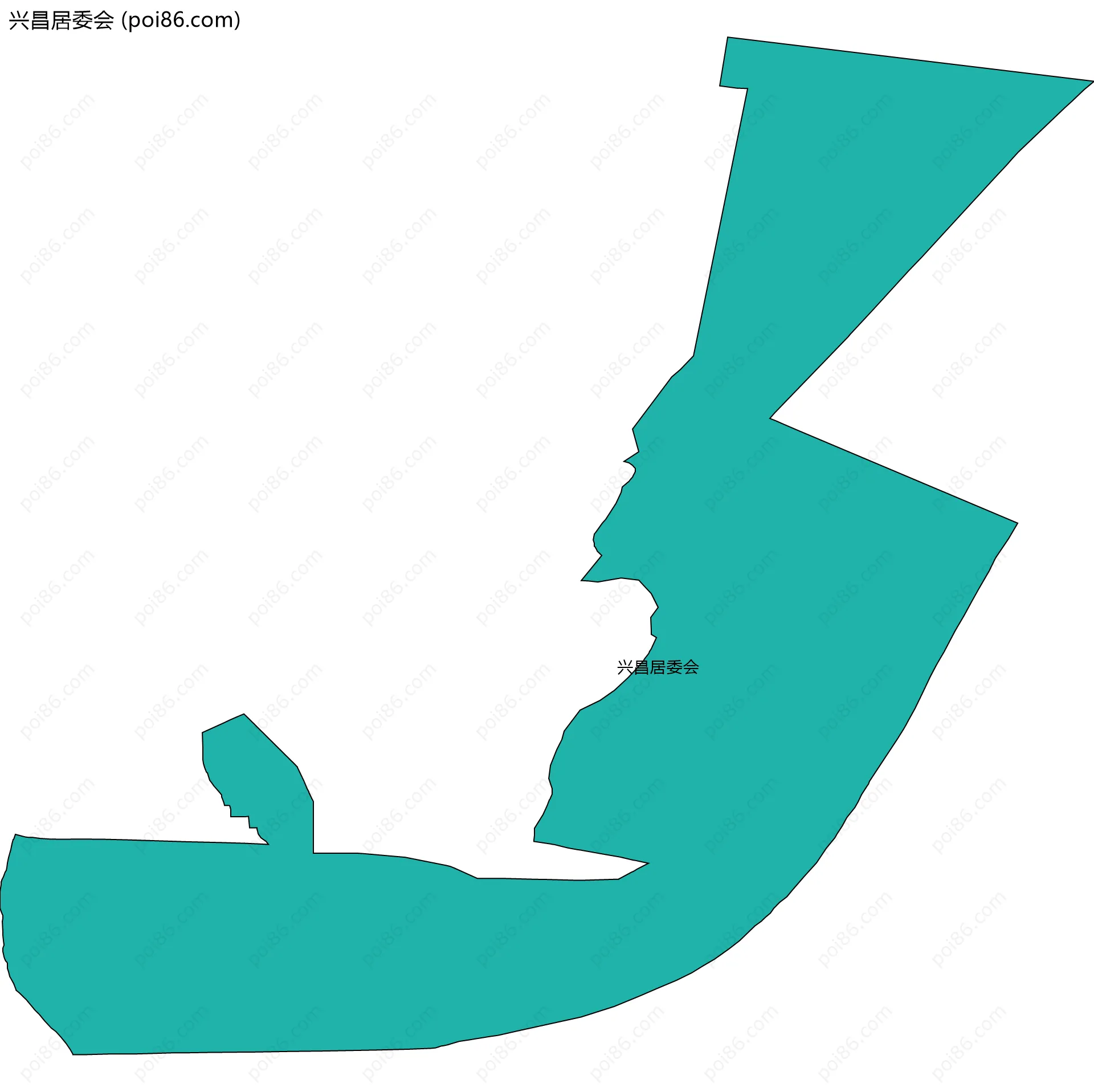 兴昌居委会边界地图