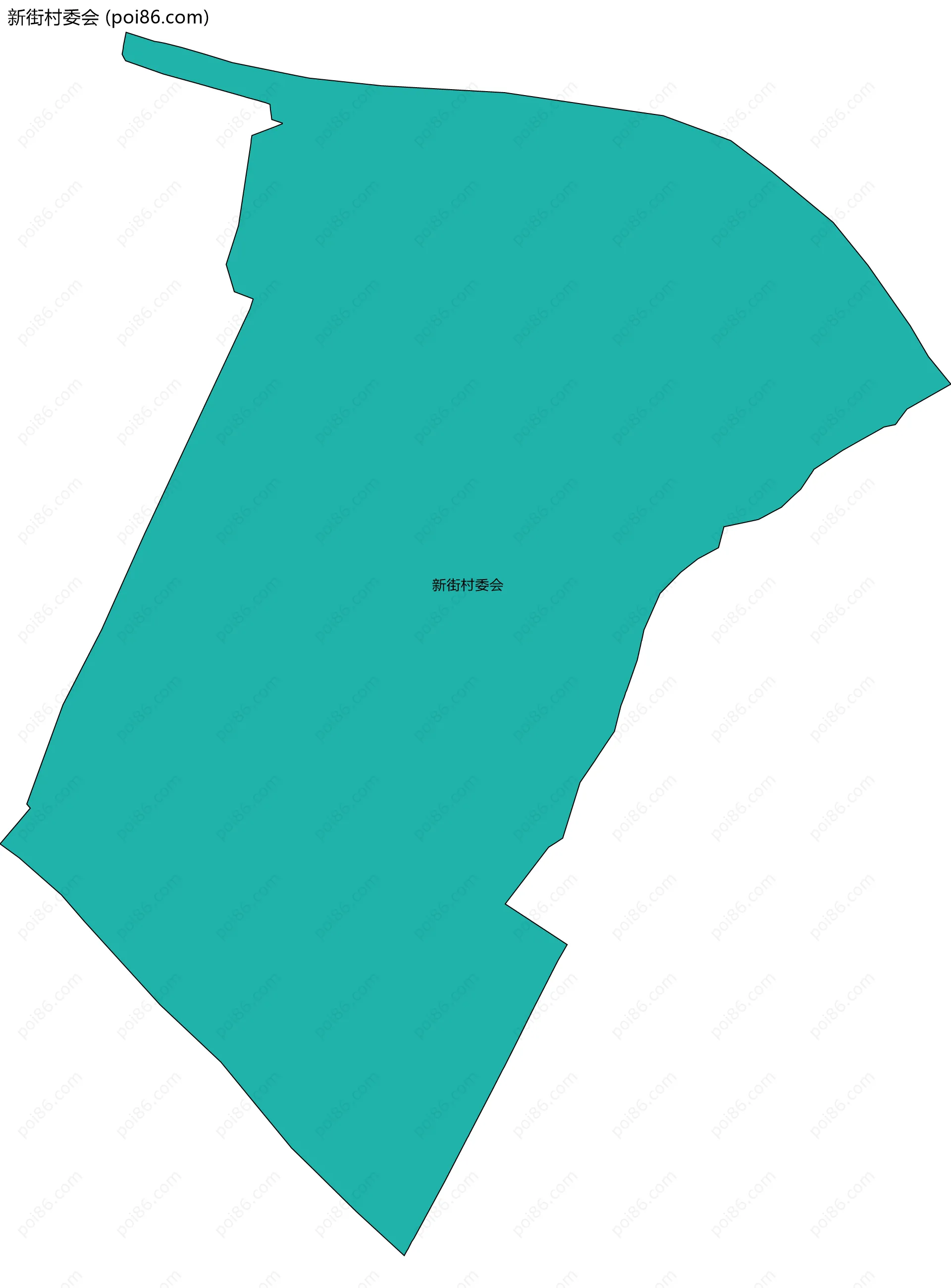 新街村委会边界地图