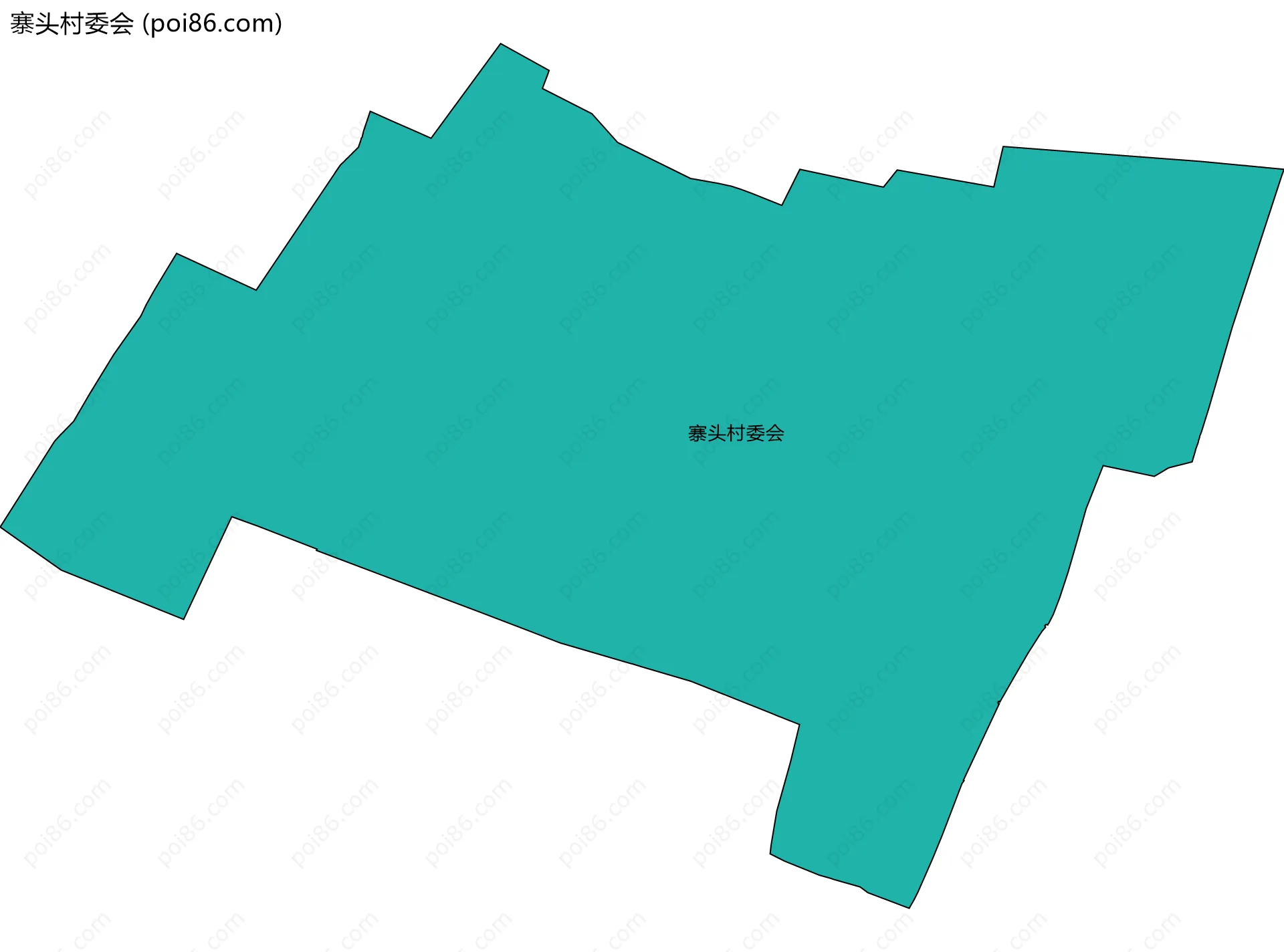 寨头村委会边界地图