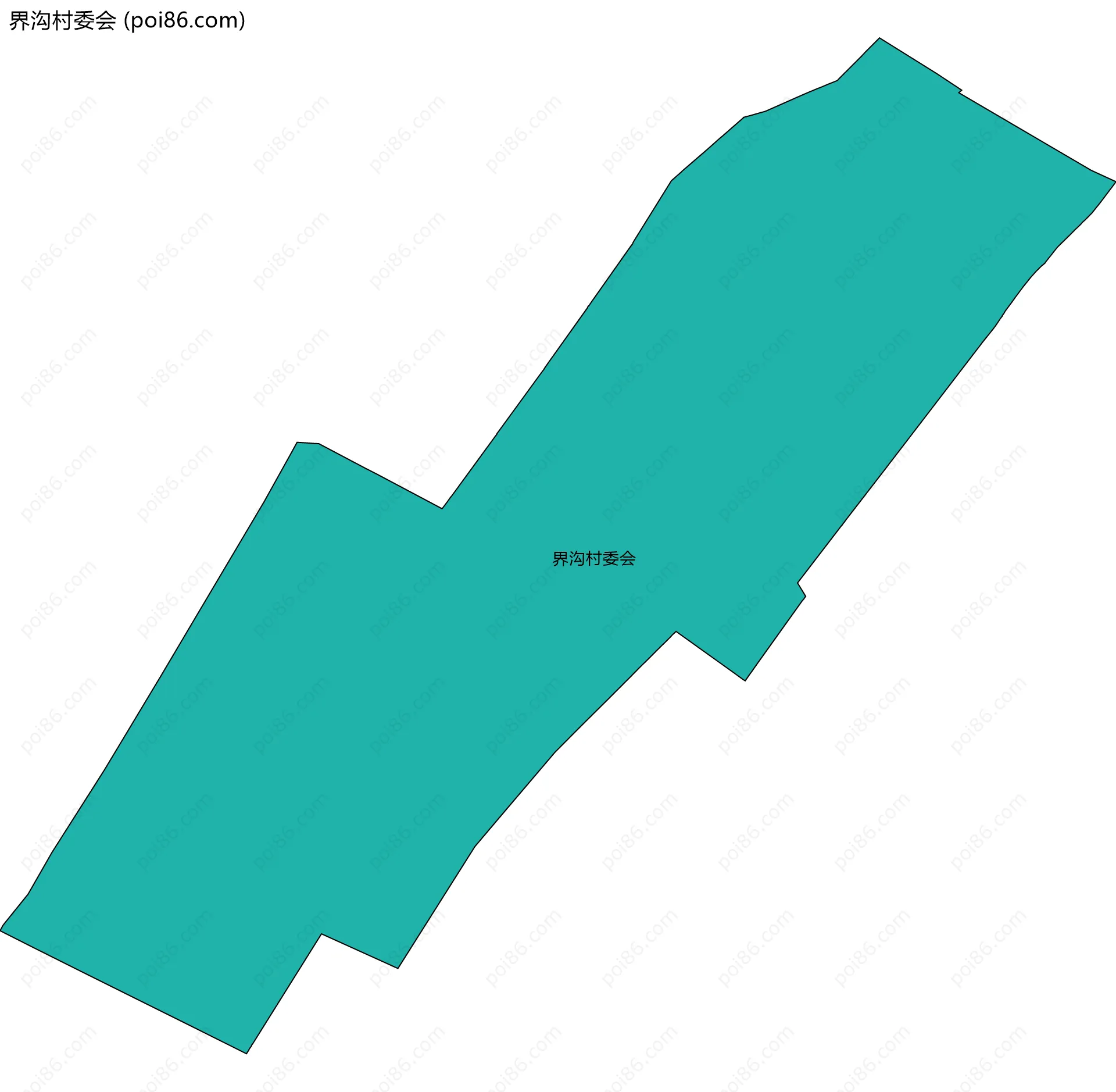 界沟村委会边界地图